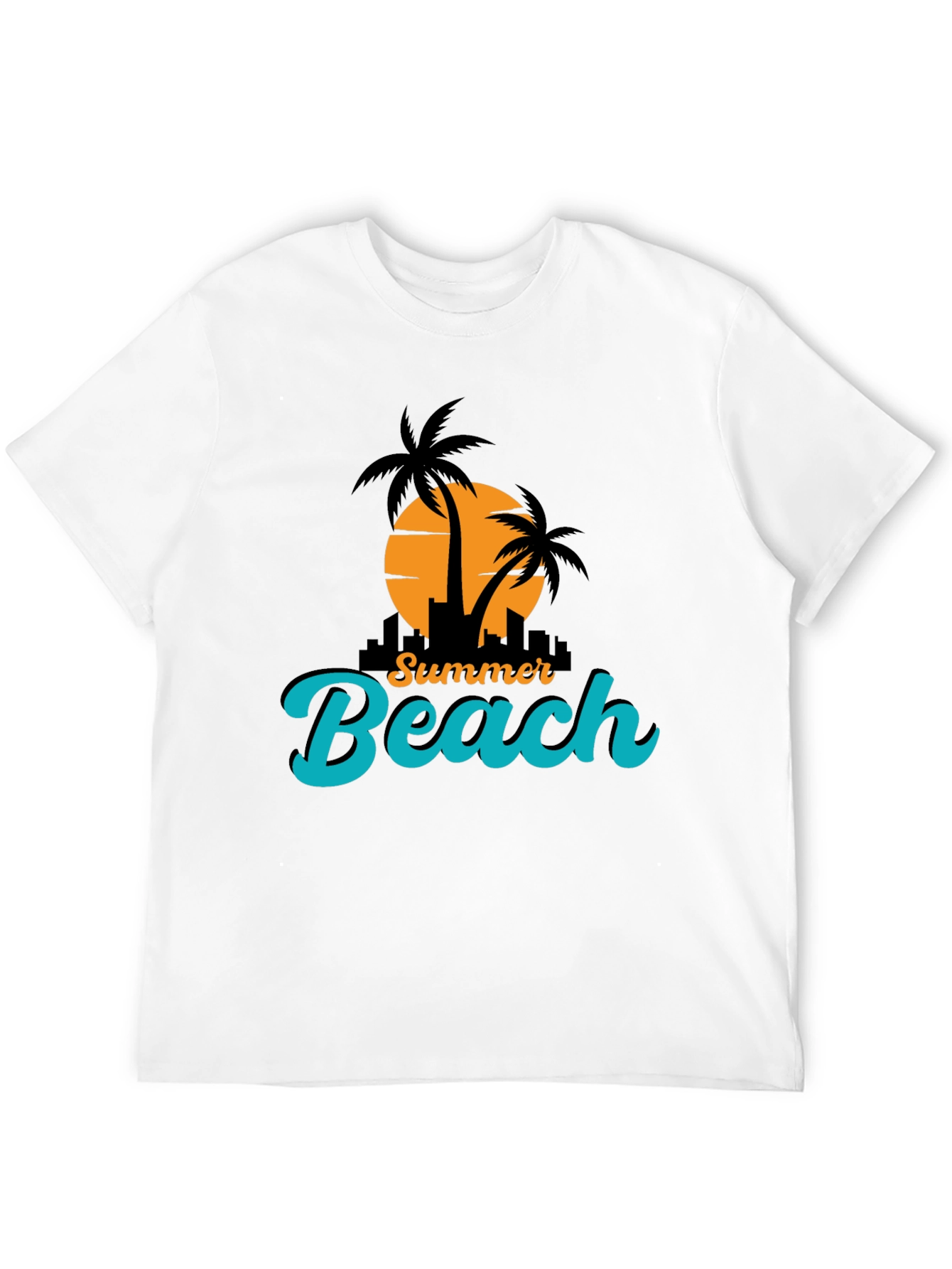 Summer Beach T-Shirt - Black