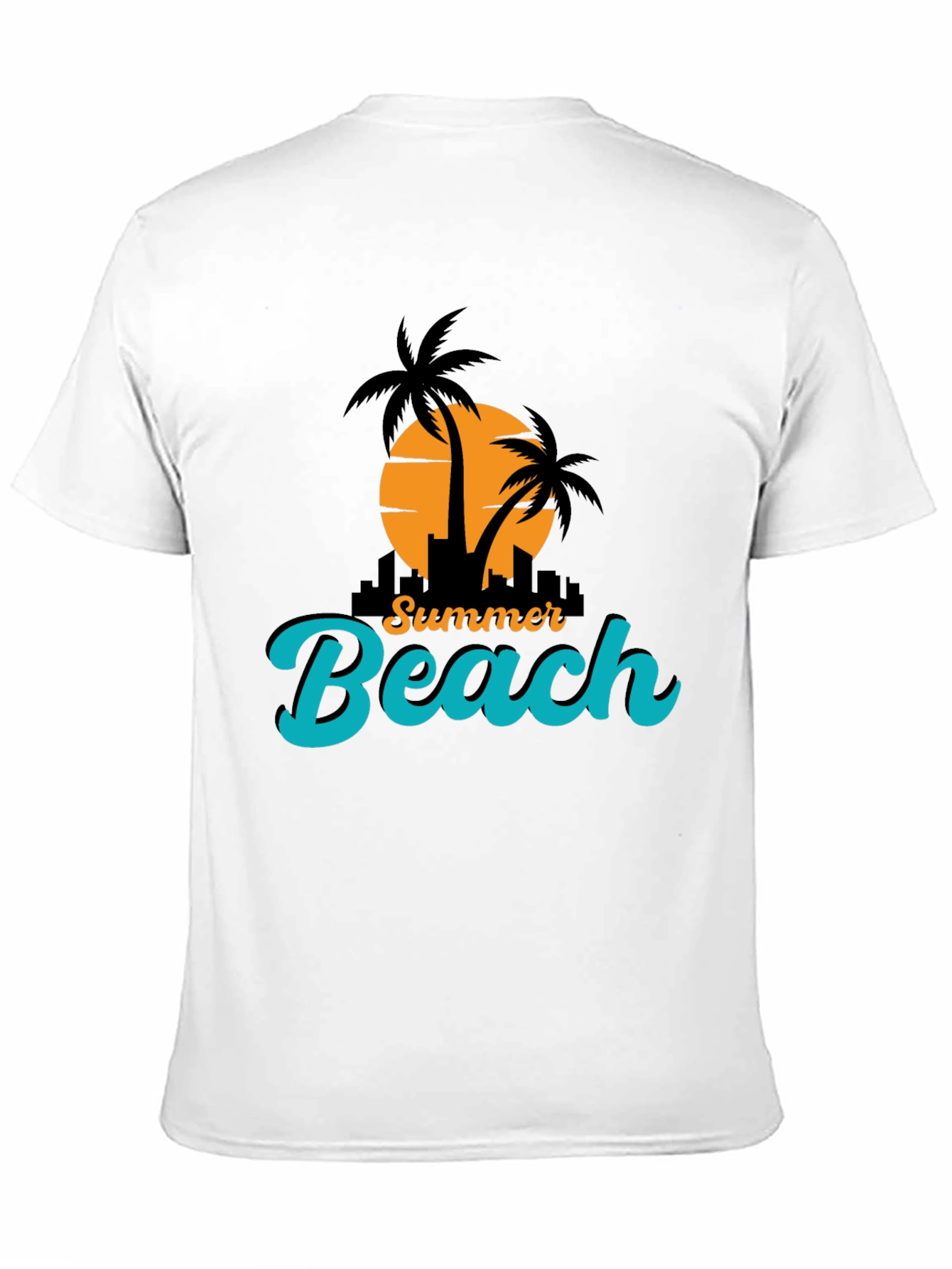 Summer Beach T-Shirt - Black