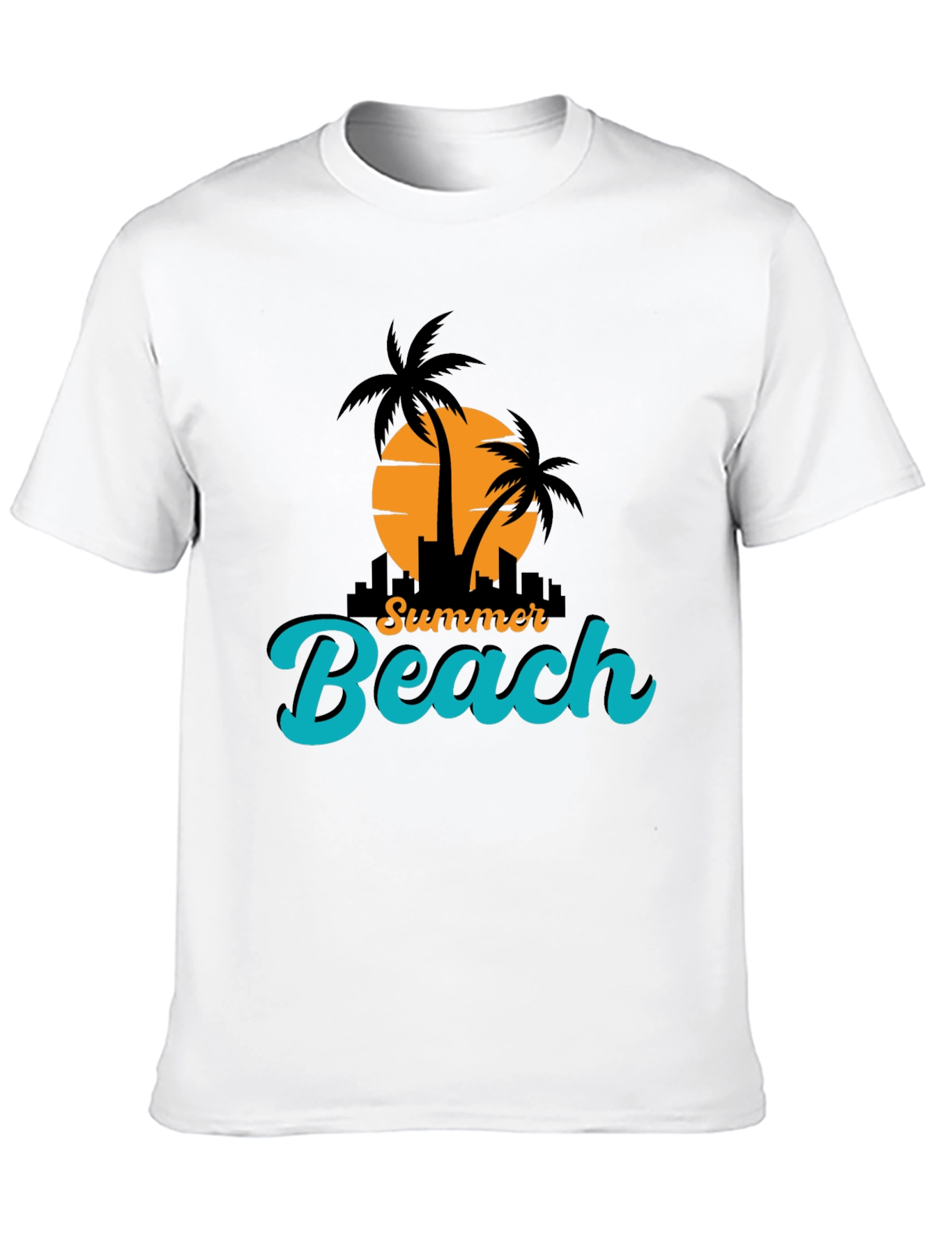 Summer Beach T-Shirt - Black