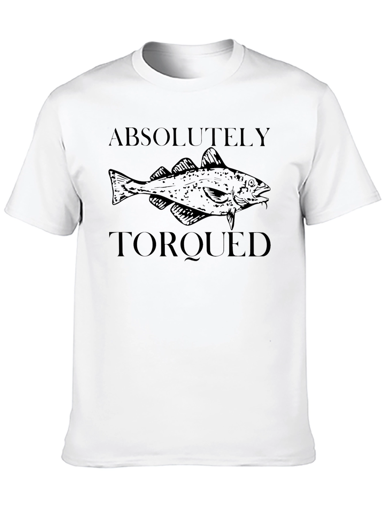 Absolutely Torqued Fish Graphic Tee - Black