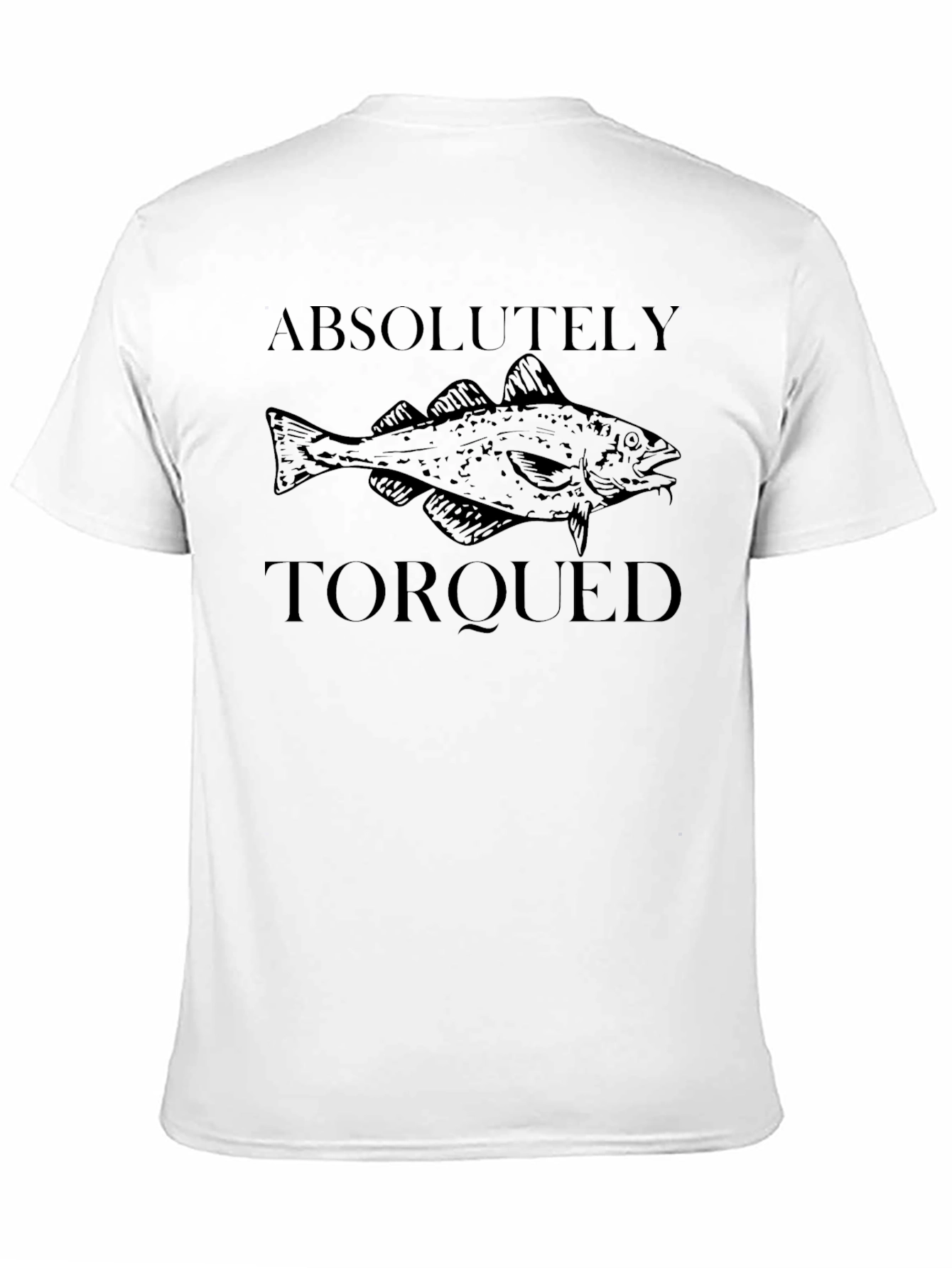 Absolutely Torqued Fish Graphic Tee - Black