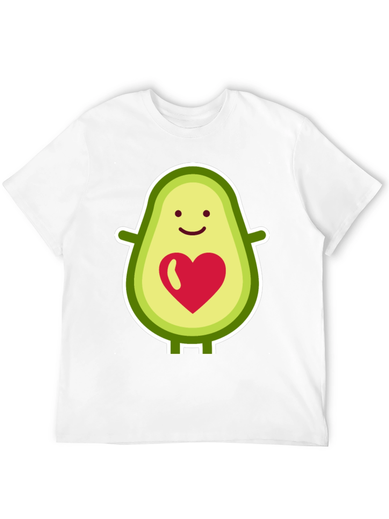 Avocado Heart Graphic Tee - Cute & Trendy