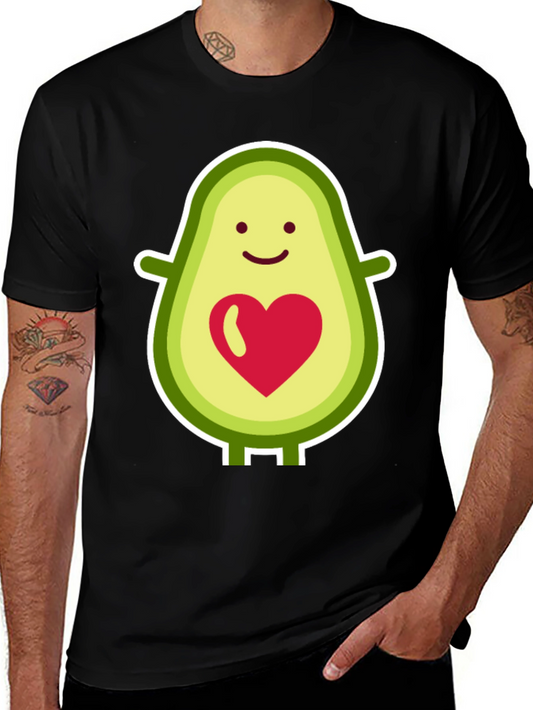 Avocado Heart Graphic Tee - Cute & Trendy
