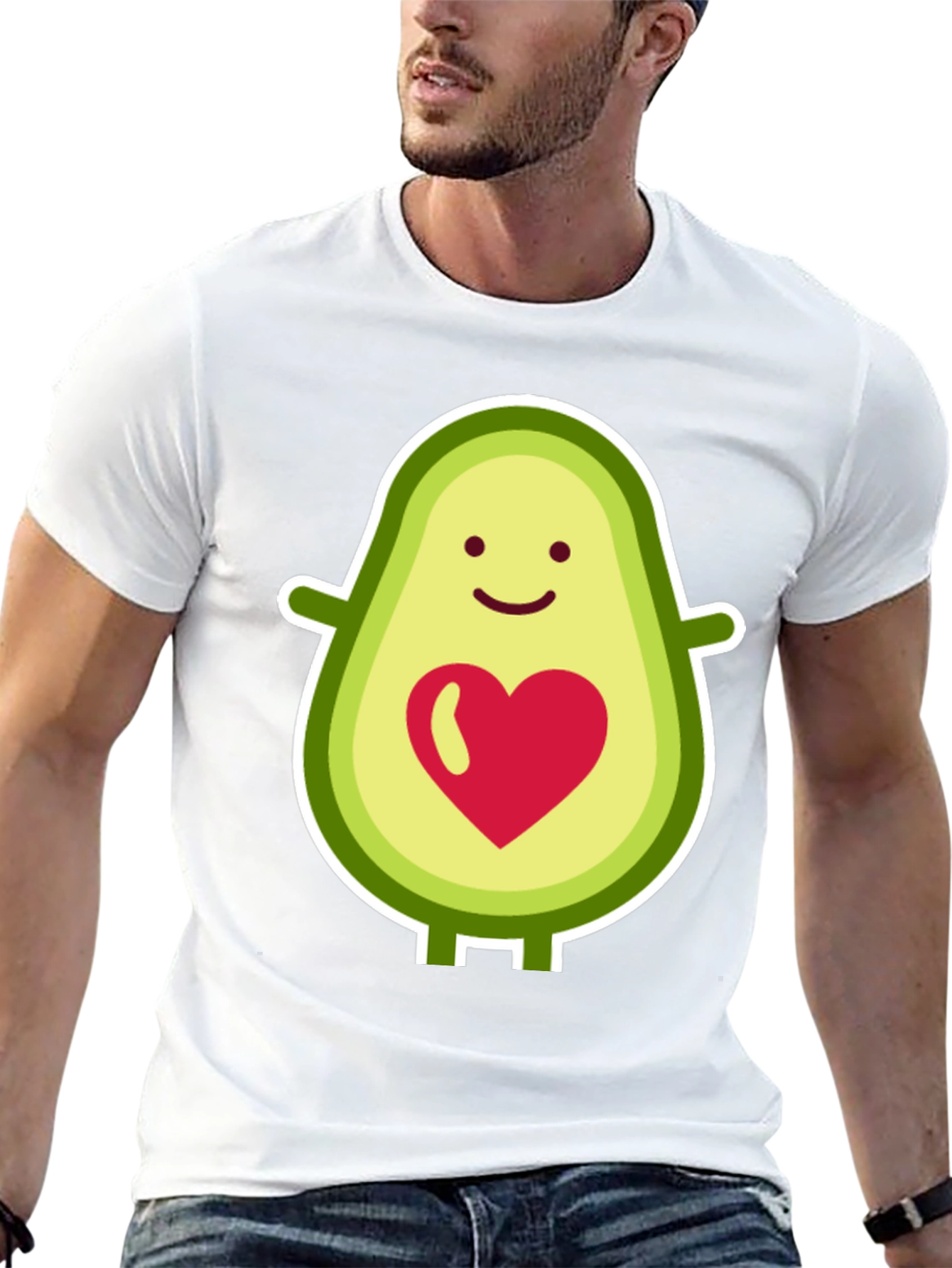 Avocado Heart Graphic Tee - Cute & Trendy