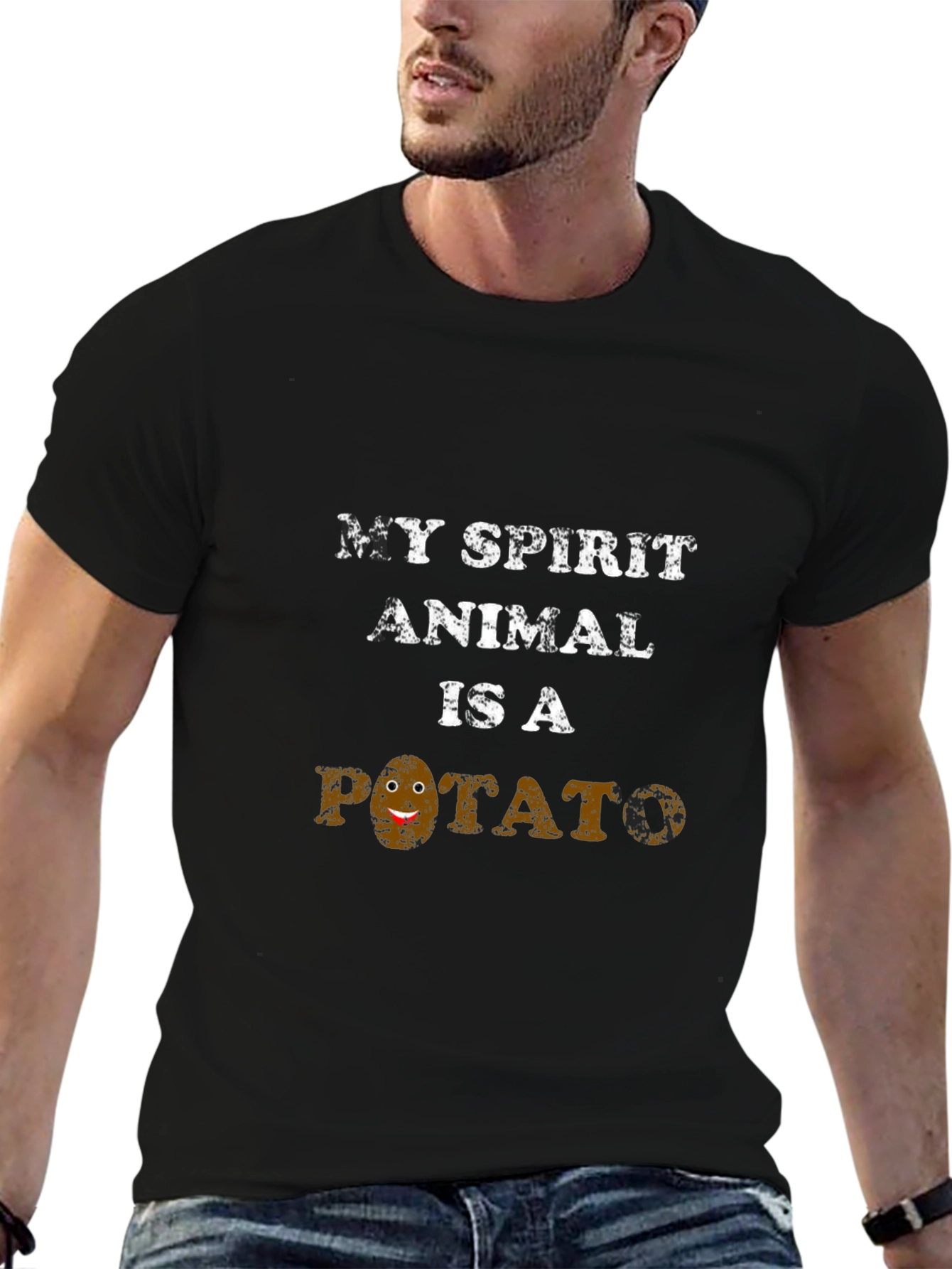 My Spirit Animal Is A Potato Funny T-Shirt