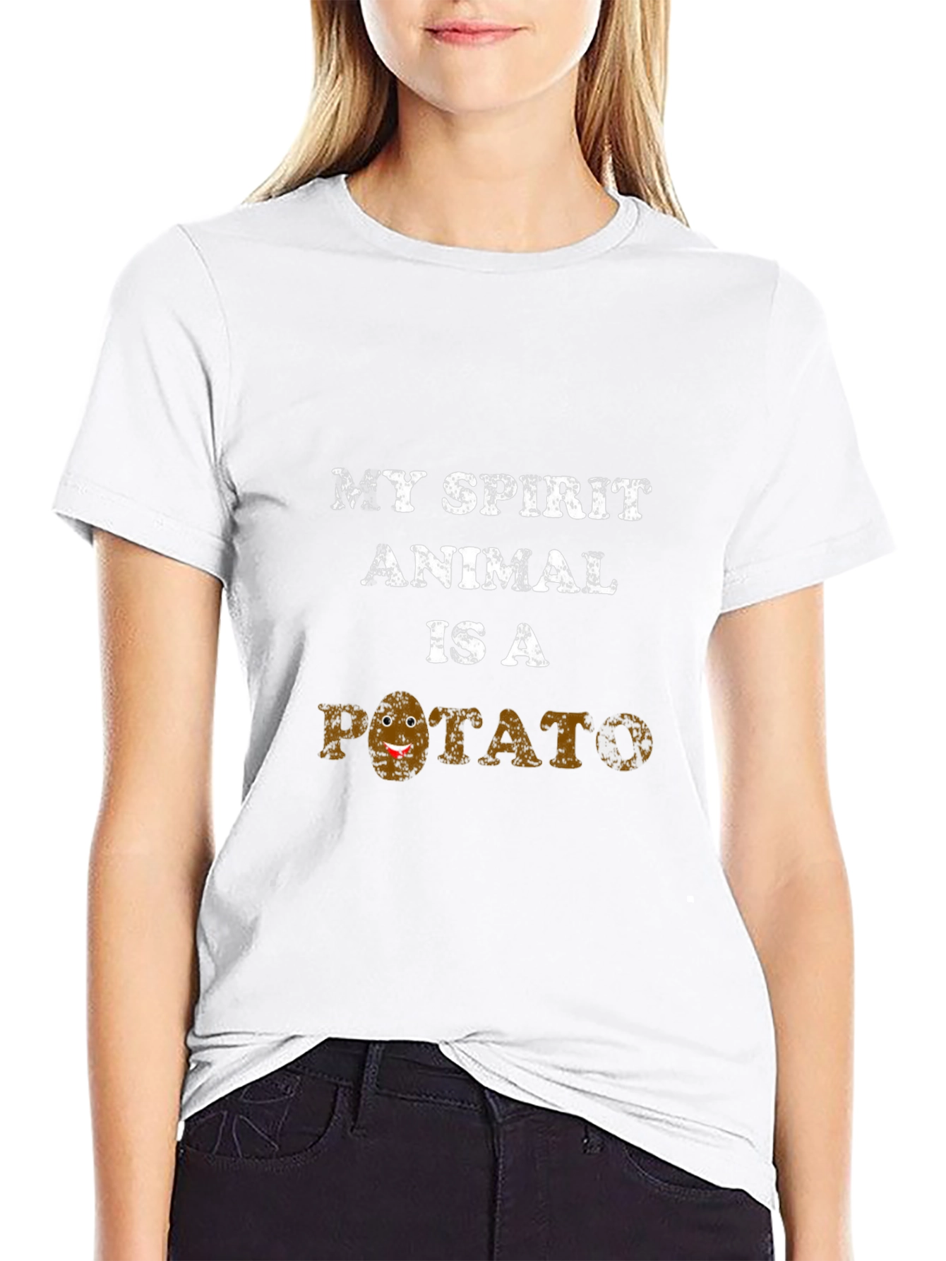 My Spirit Animal Is A Potato Funny T-Shirt