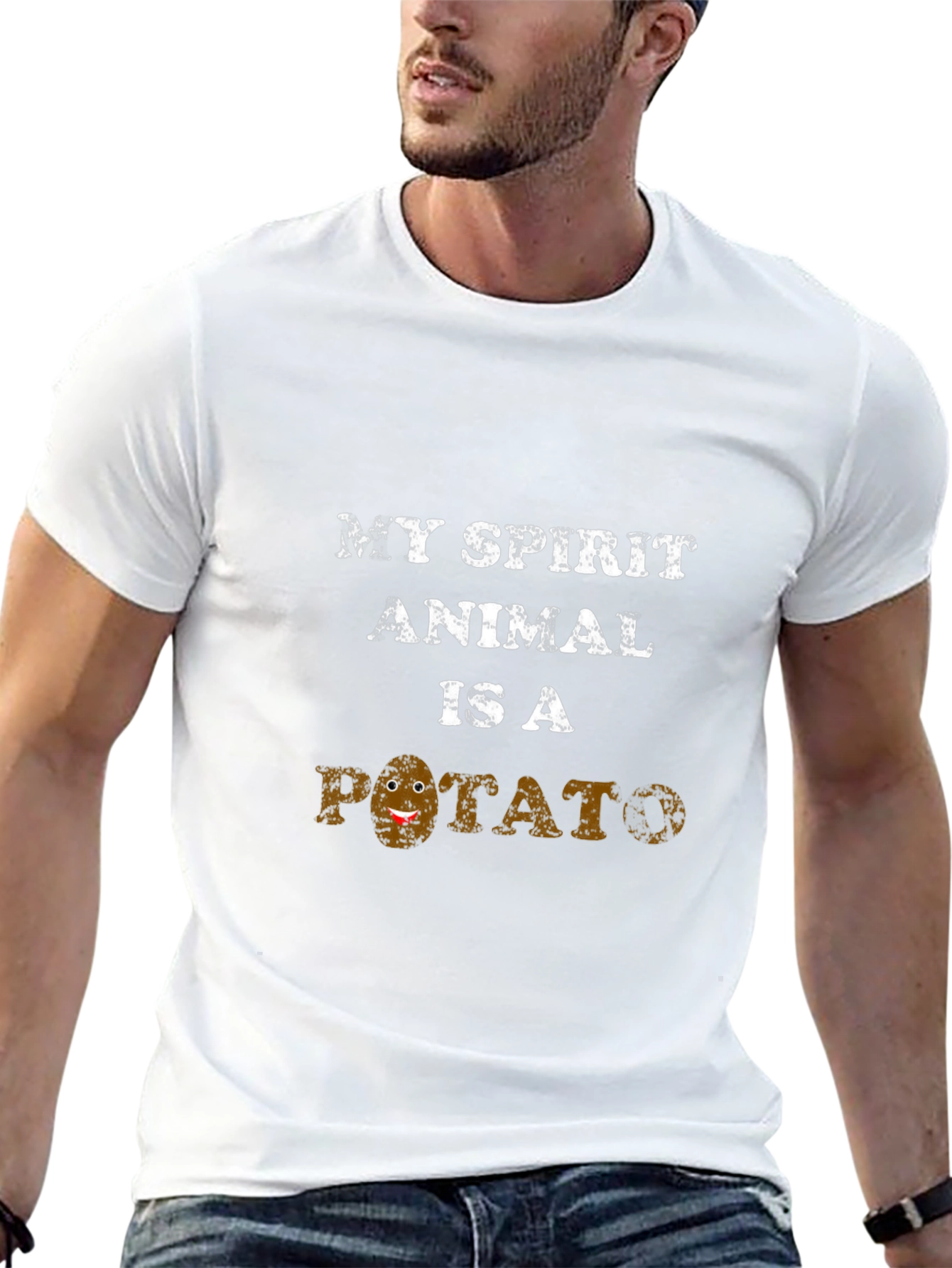 My Spirit Animal Is A Potato Funny T-Shirt