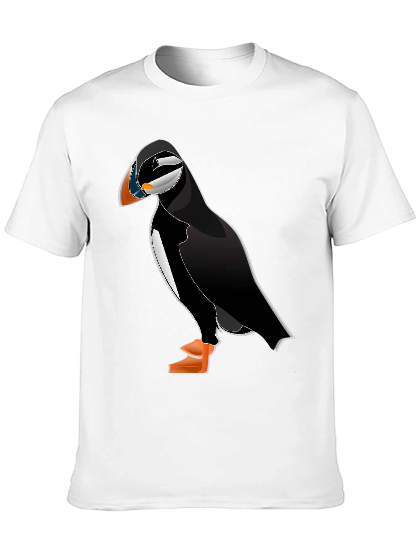 Puffin Graphic Tee - Black Cotton Blend