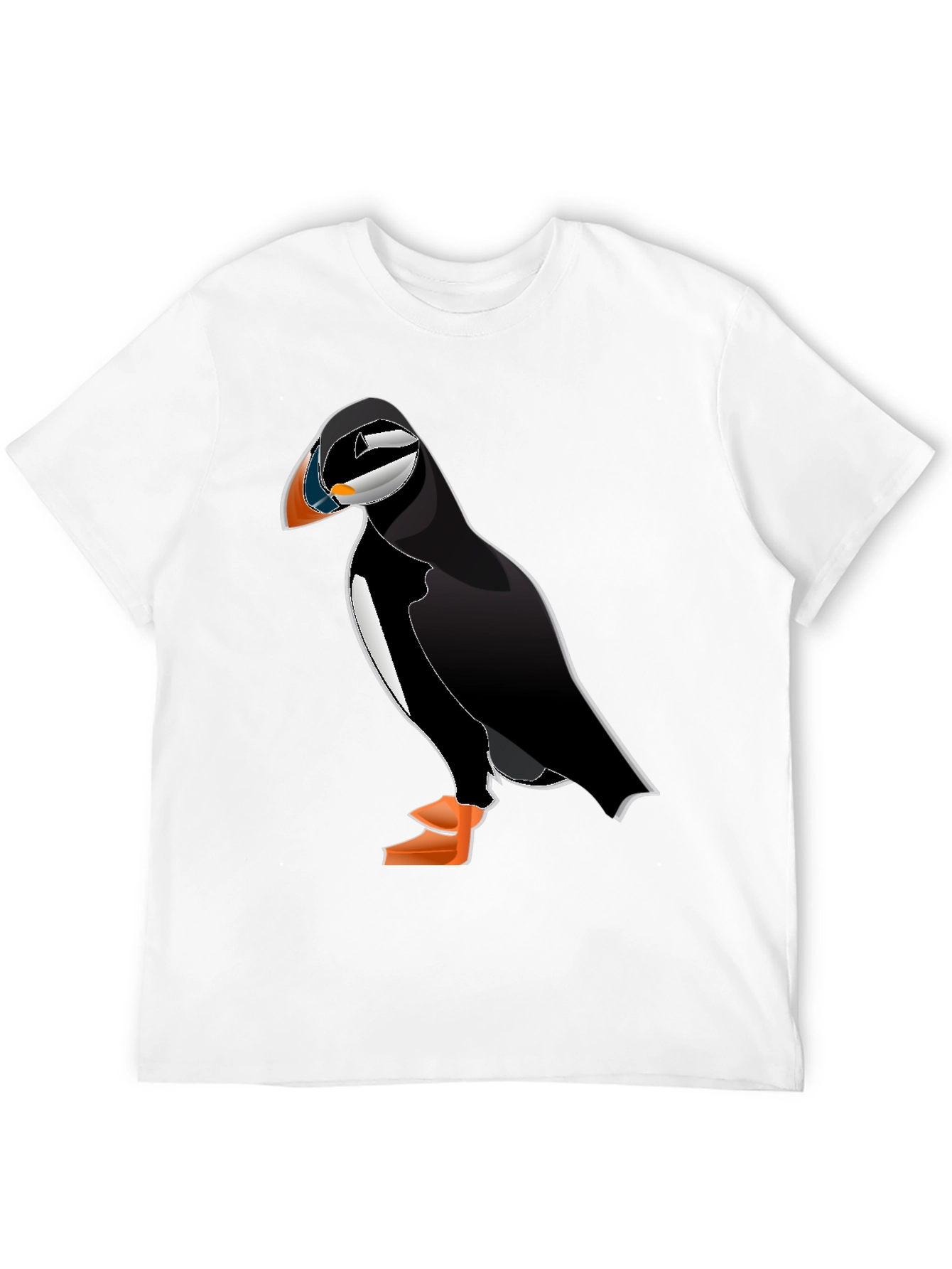 Puffin Graphic Tee - Black Cotton Blend