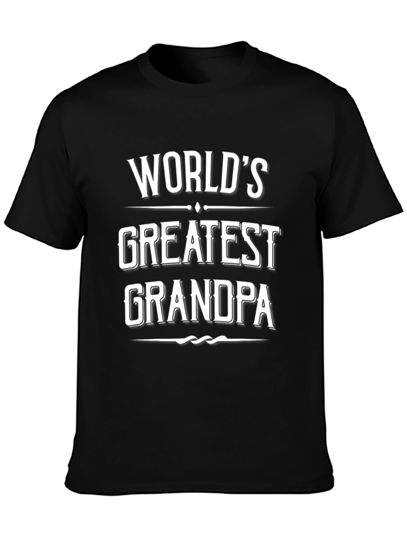 Worlds Greatest Grandpa Black T-Shirt
