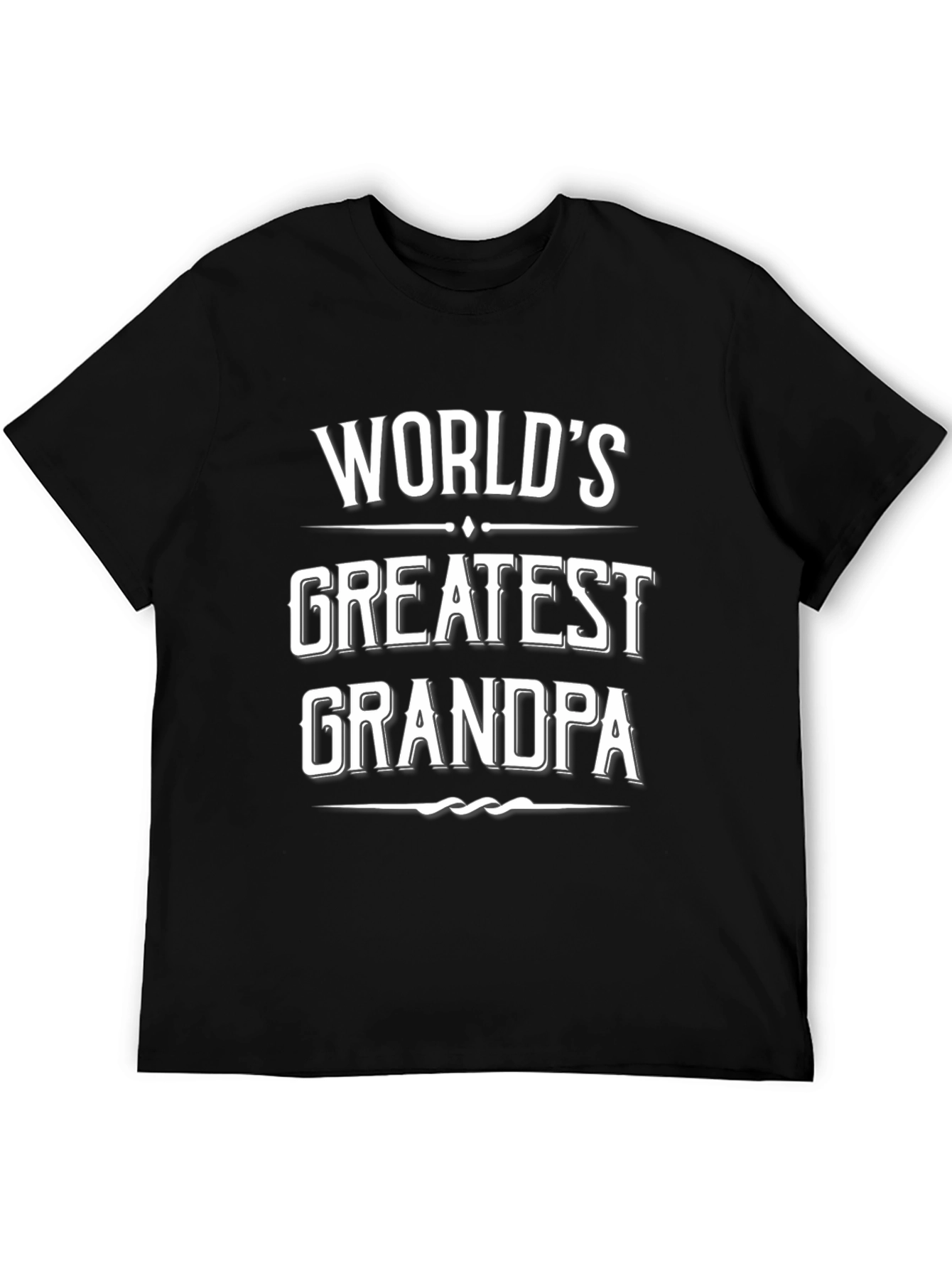 Worlds Greatest Grandpa Black T-Shirt