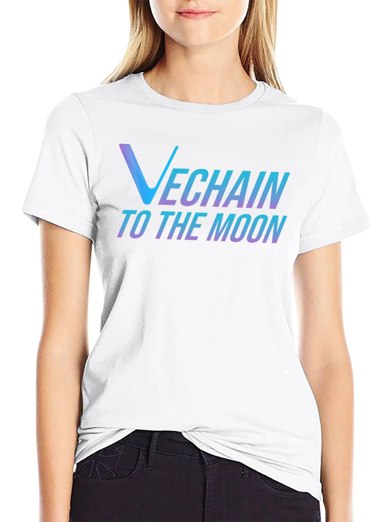 VeChain Crypto T-Shirt - To The Moon Design