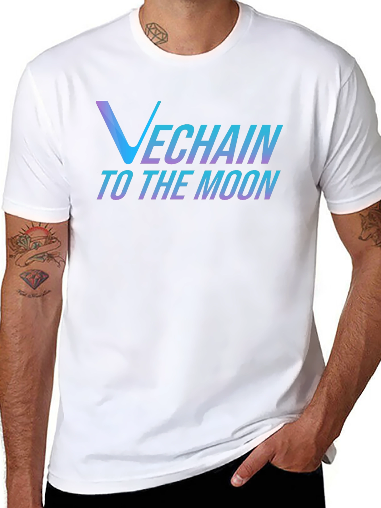 VeChain Crypto T-Shirt - To The Moon Design