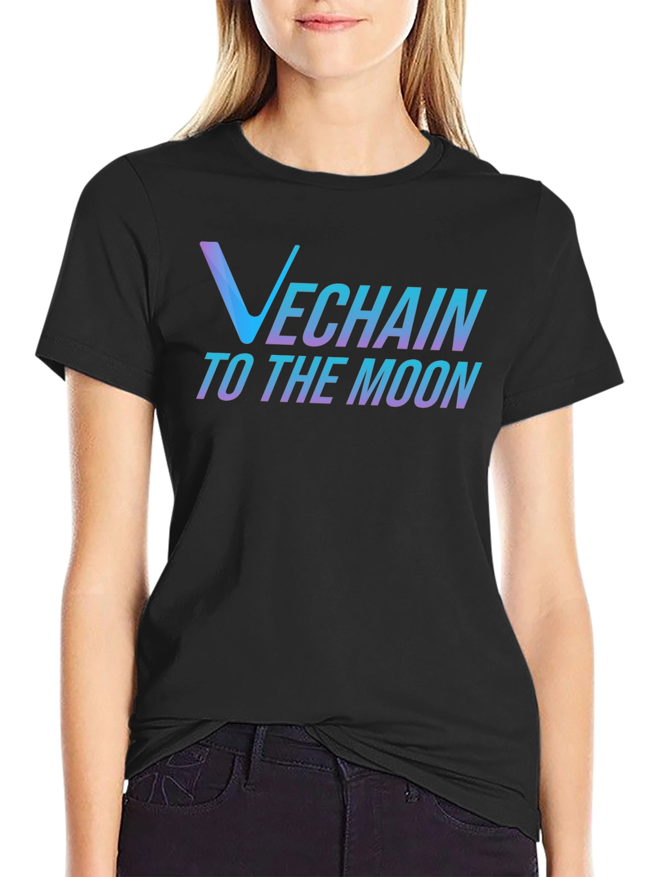 VeChain Crypto T-Shirt - To The Moon Design