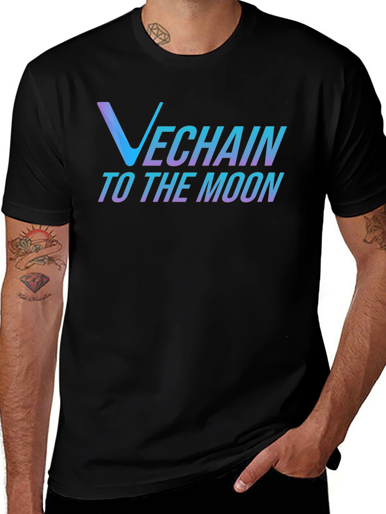 VeChain Crypto T-Shirt - To The Moon Design