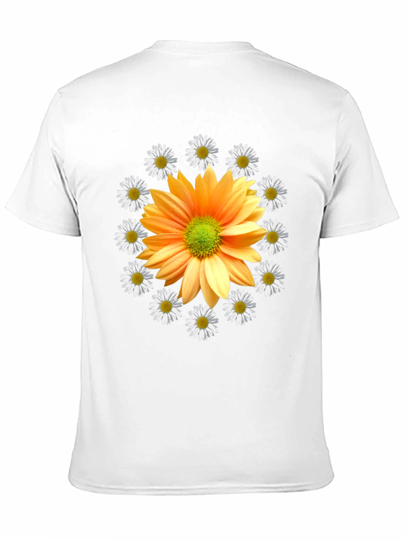 Floral Graphic Tee - Bold Sunflower Design