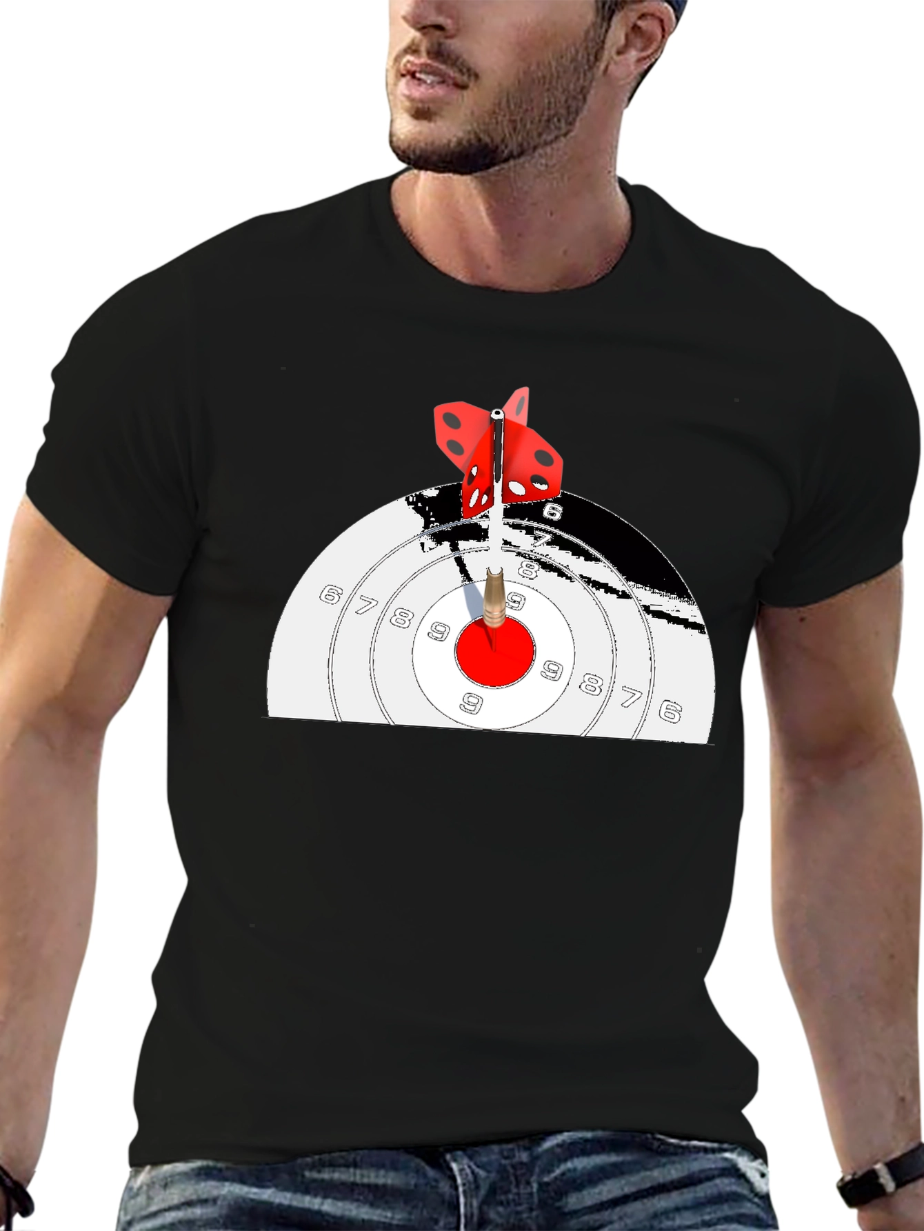 Dartboard T-Shirt - Bullseye Graphic Tee