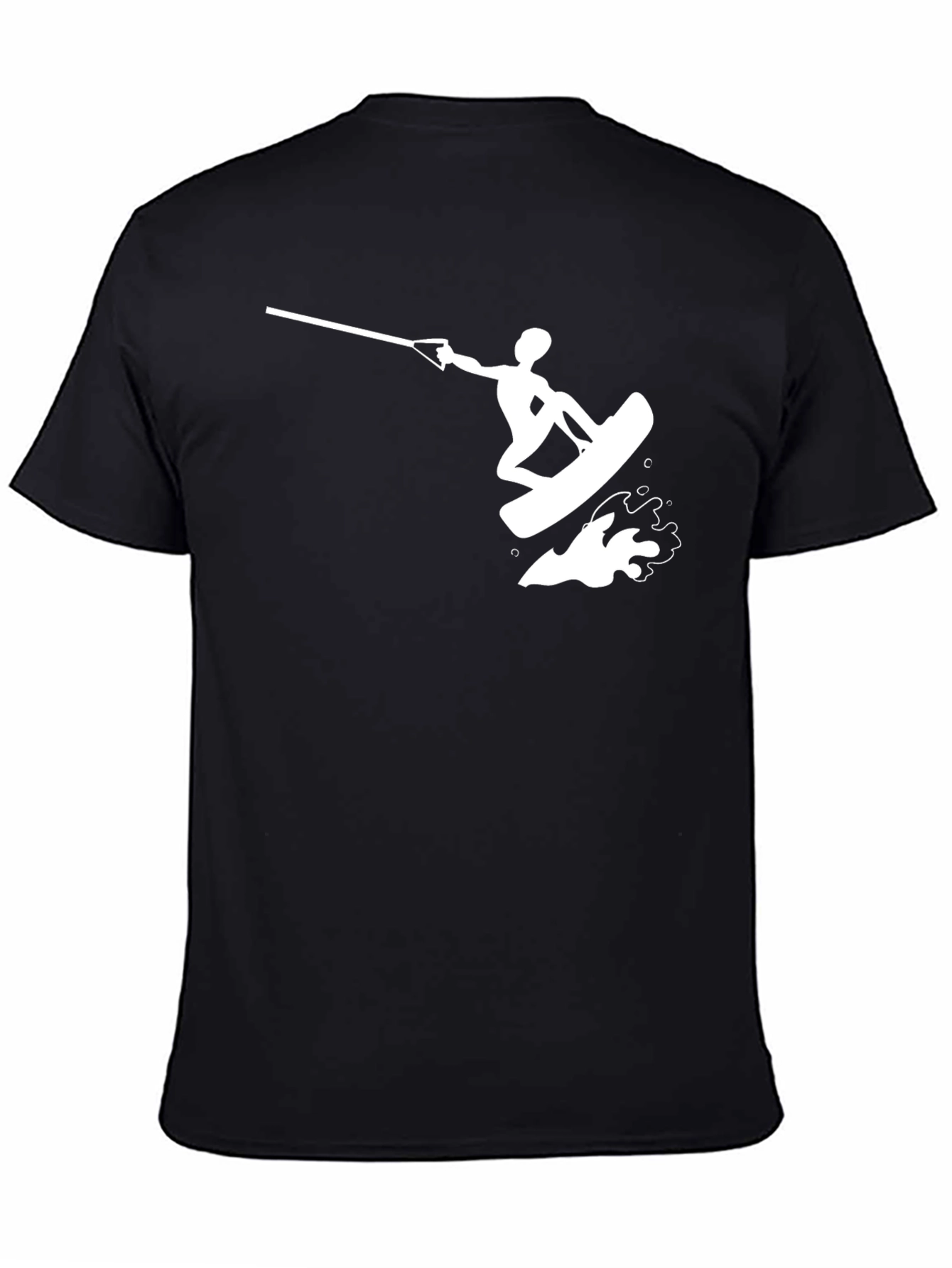 Wakeboard Silhouette T-Shirt - Black Tee