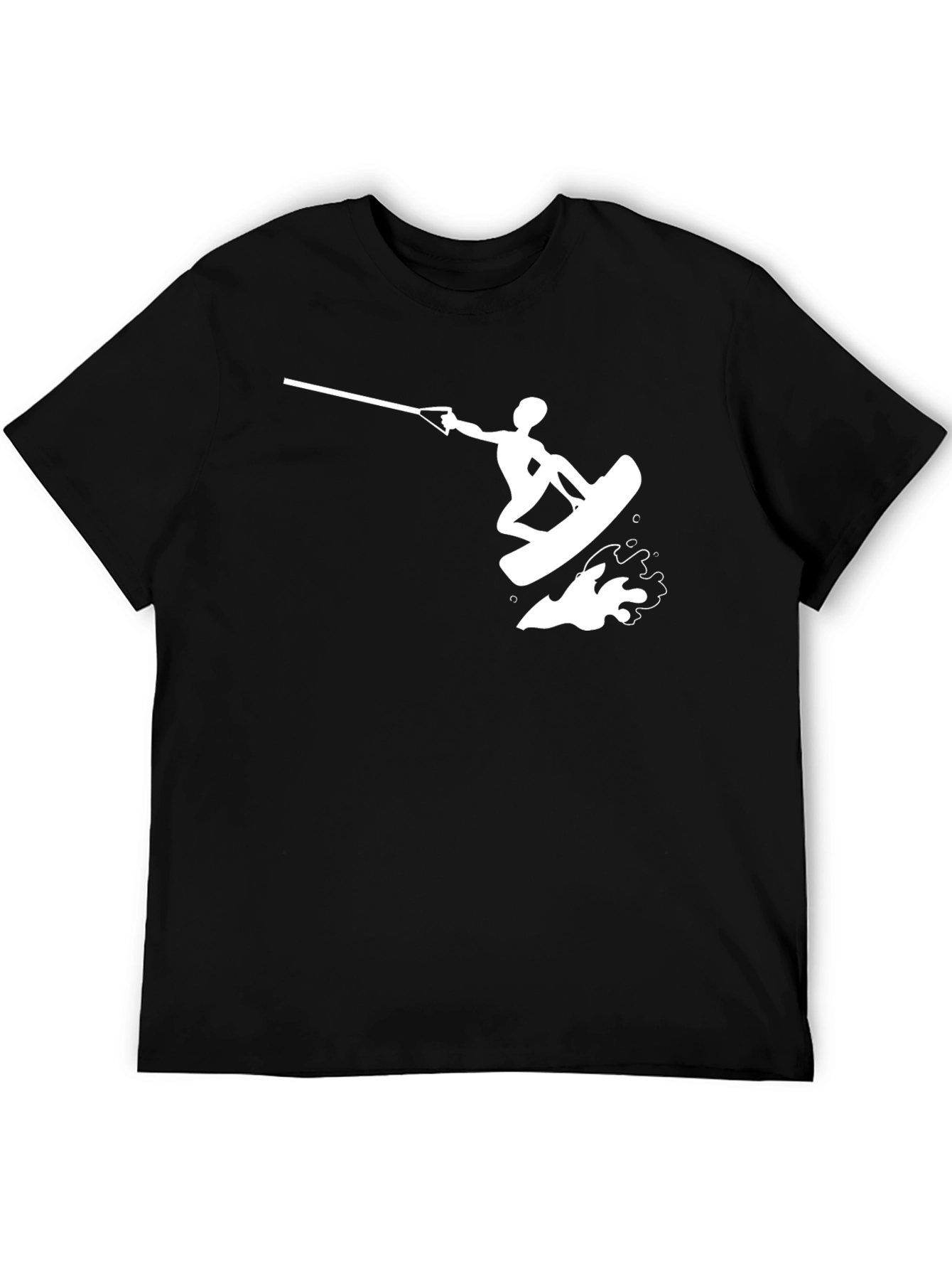 Wakeboard Silhouette T-Shirt - Black Tee