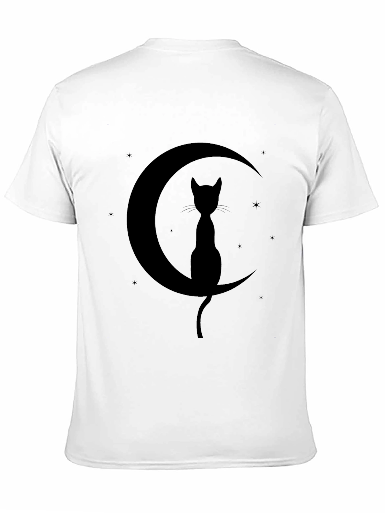 Black Cat Moon Graphic Tee