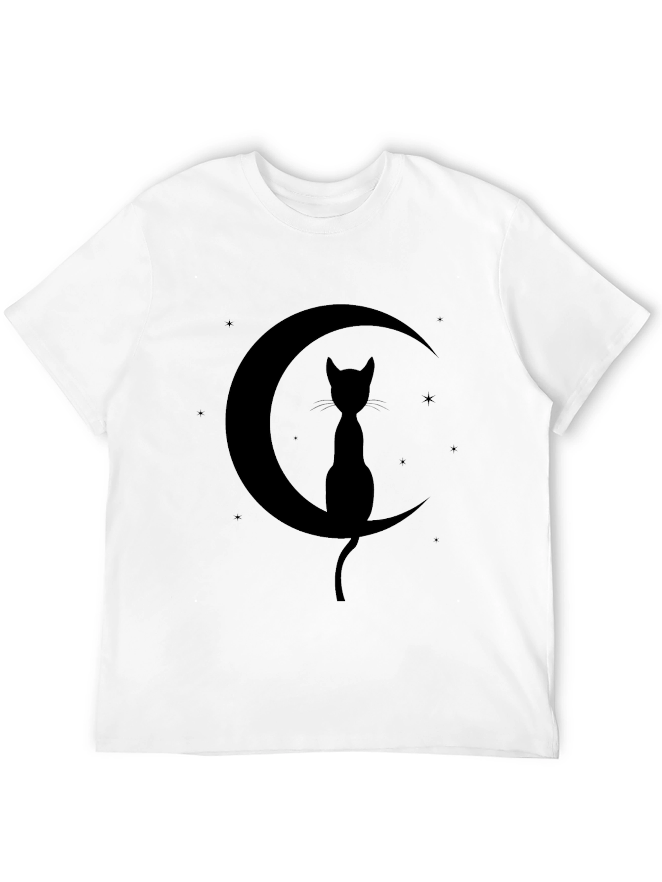 Black Cat Moon Graphic Tee