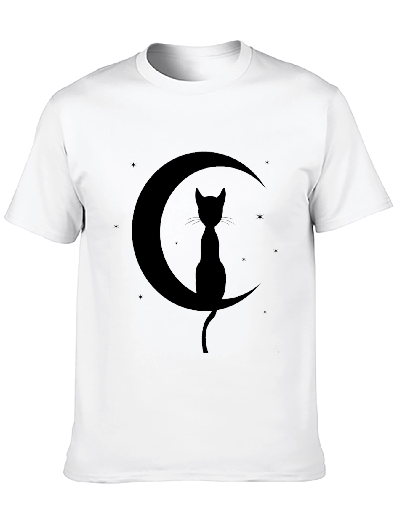 Black Cat Moon Graphic Tee