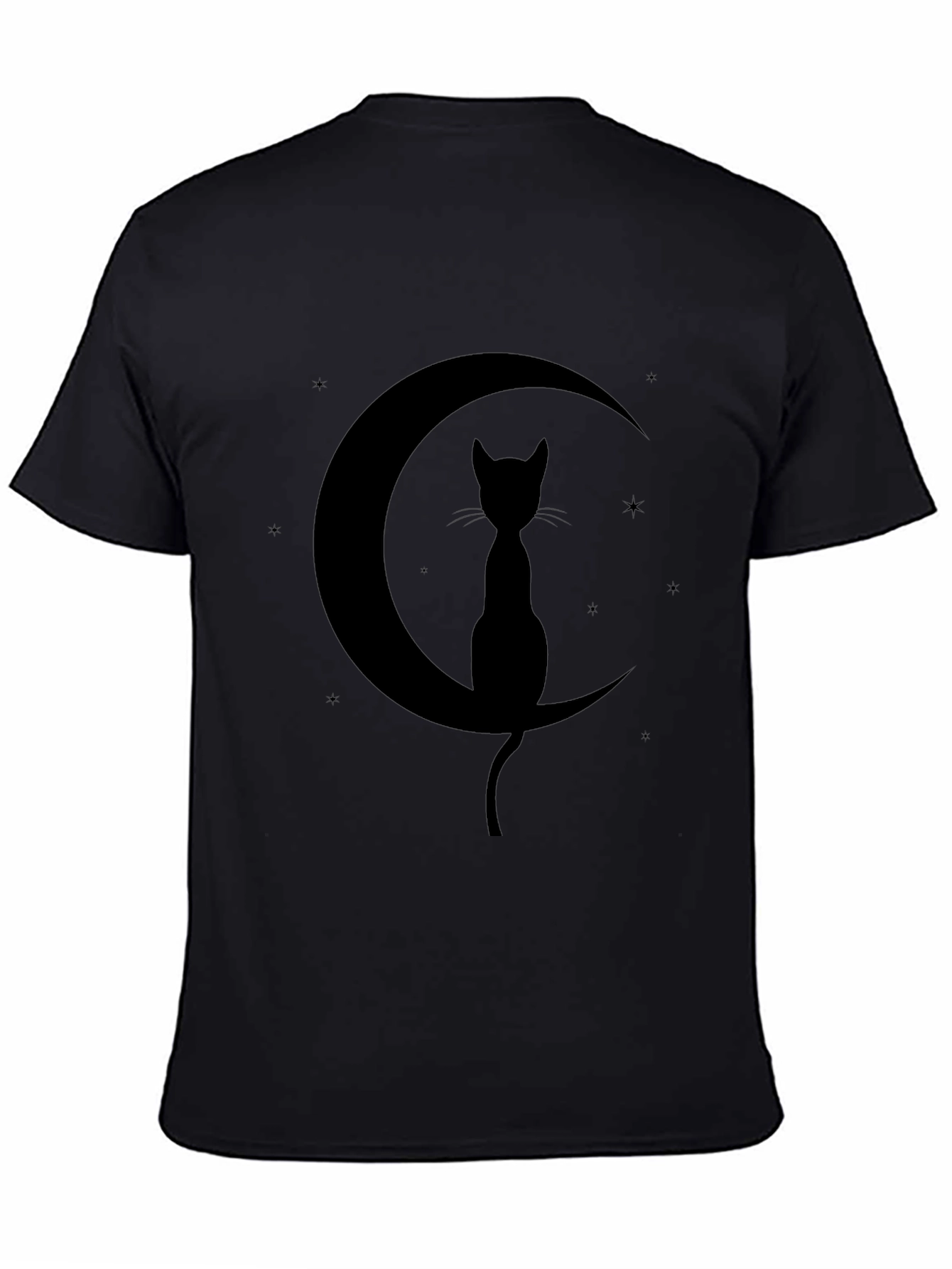 Black Cat Moon Graphic Tee
