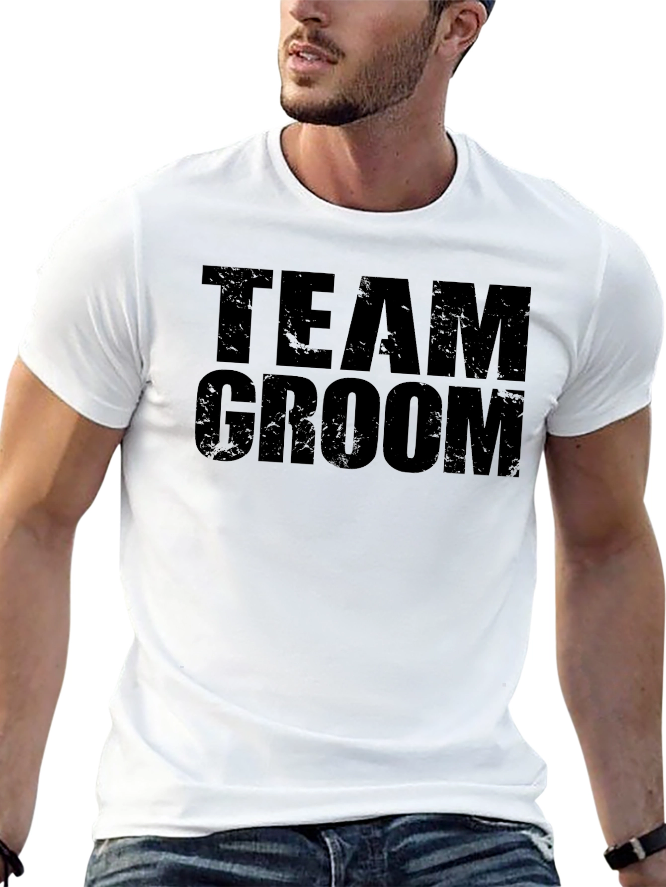 Team Groom Black T-Shirt