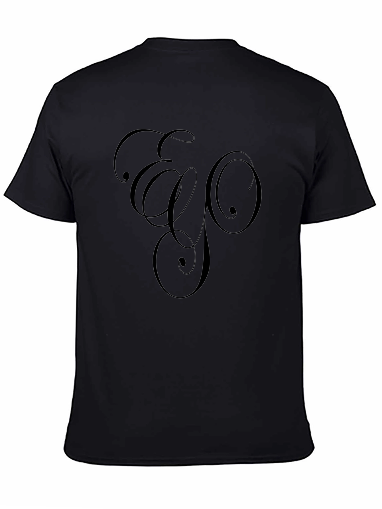 Elegant Black Graphic Tee - Modern Style