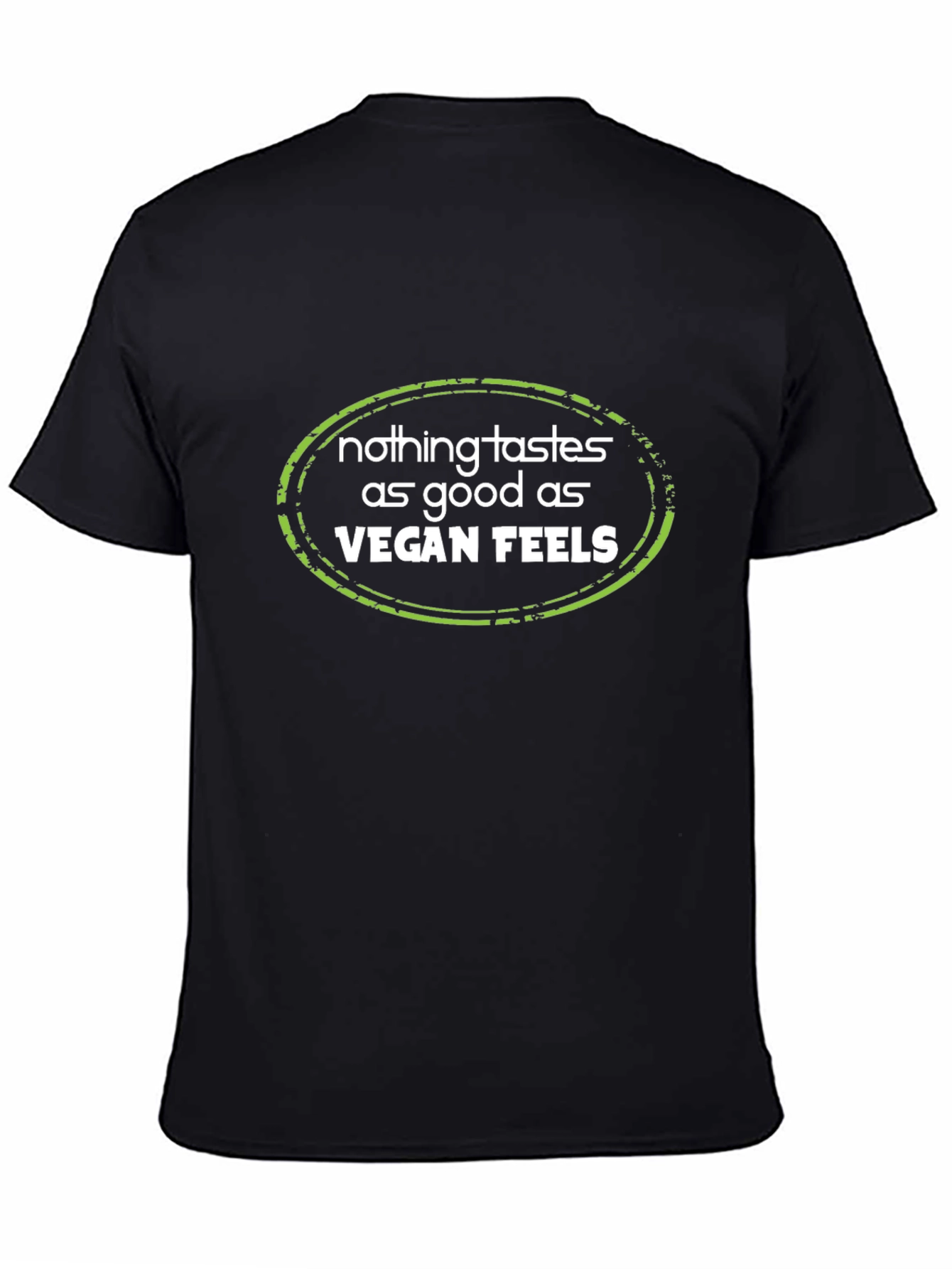 Vegan Feels Graphic Tee - Unisex Black T-Shirt