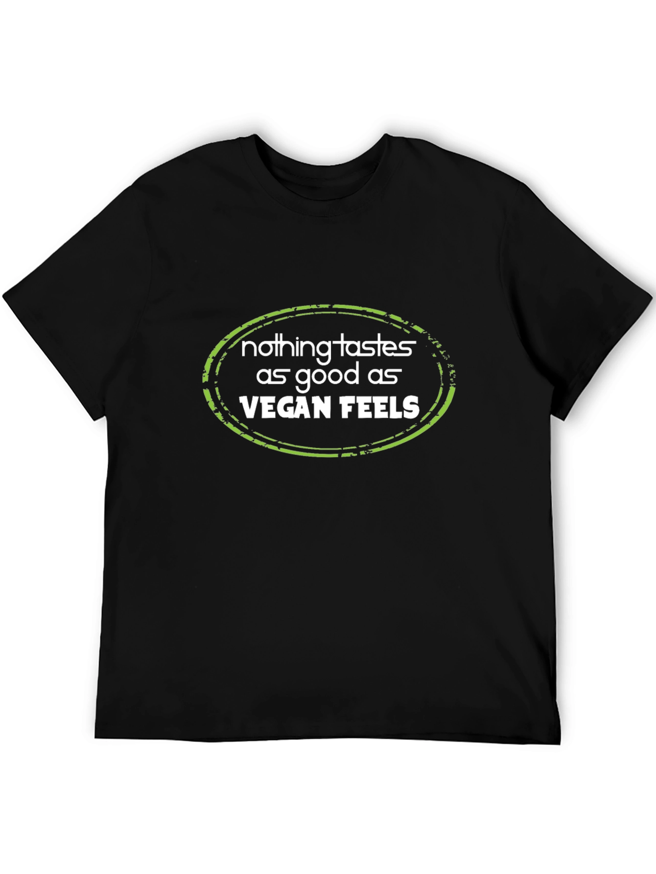 Vegan Feels Graphic Tee - Unisex Black T-Shirt