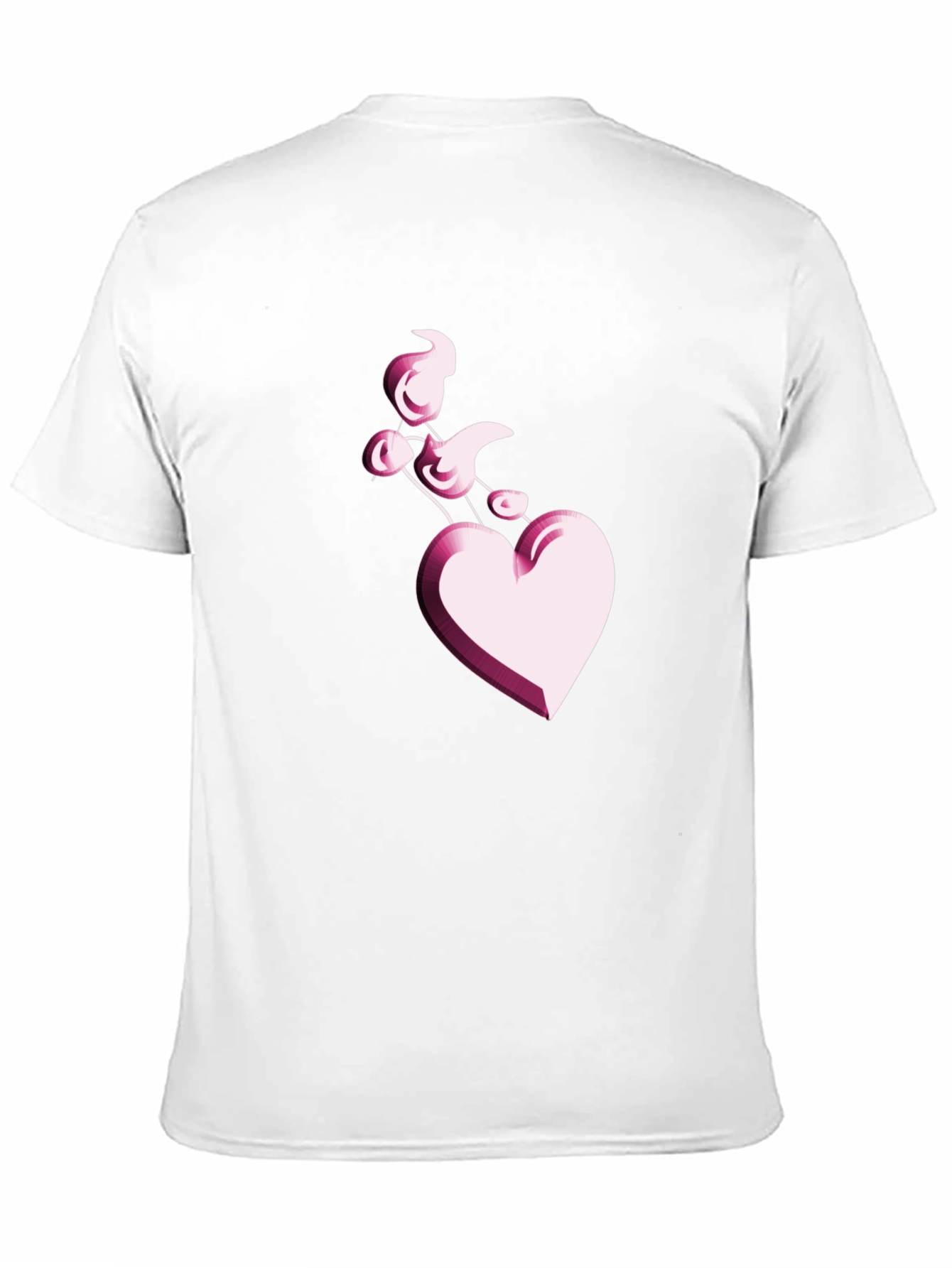 Heart Balloon Black T-Shirt
