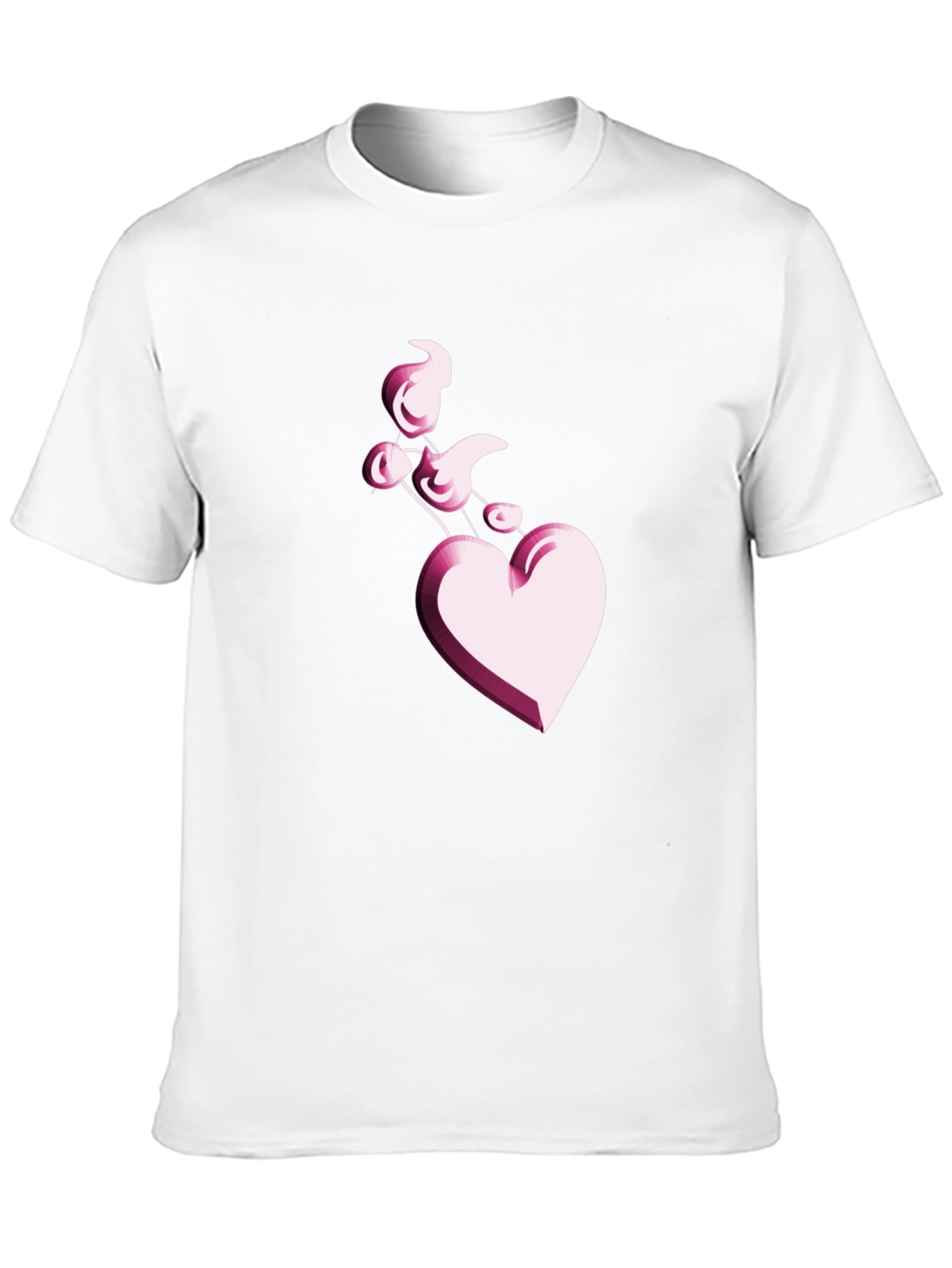 Heart Balloon Black T-Shirt
