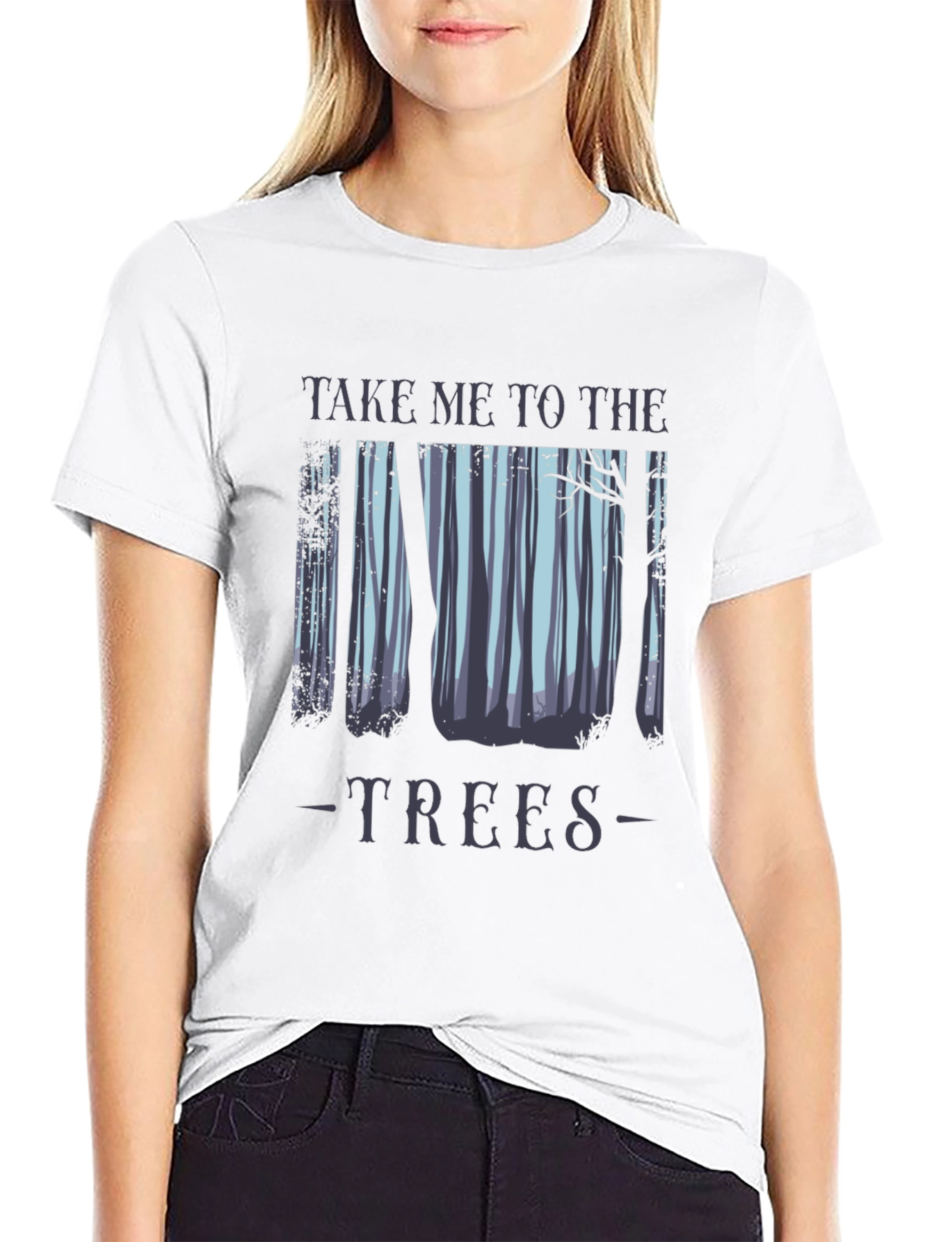 Take Me To The Trees Black T-Shirt