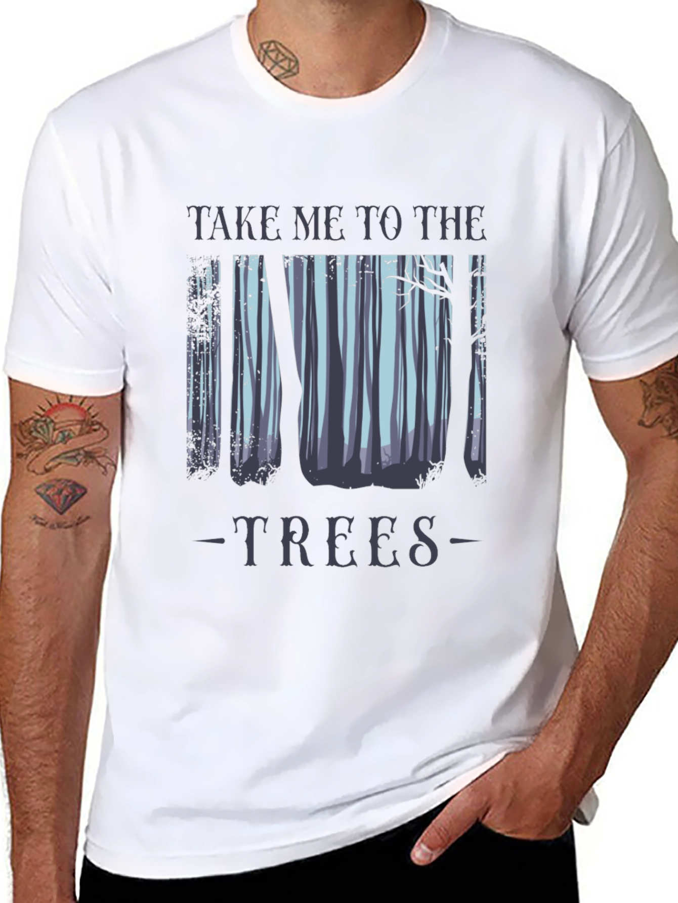 Take Me To The Trees Black T-Shirt