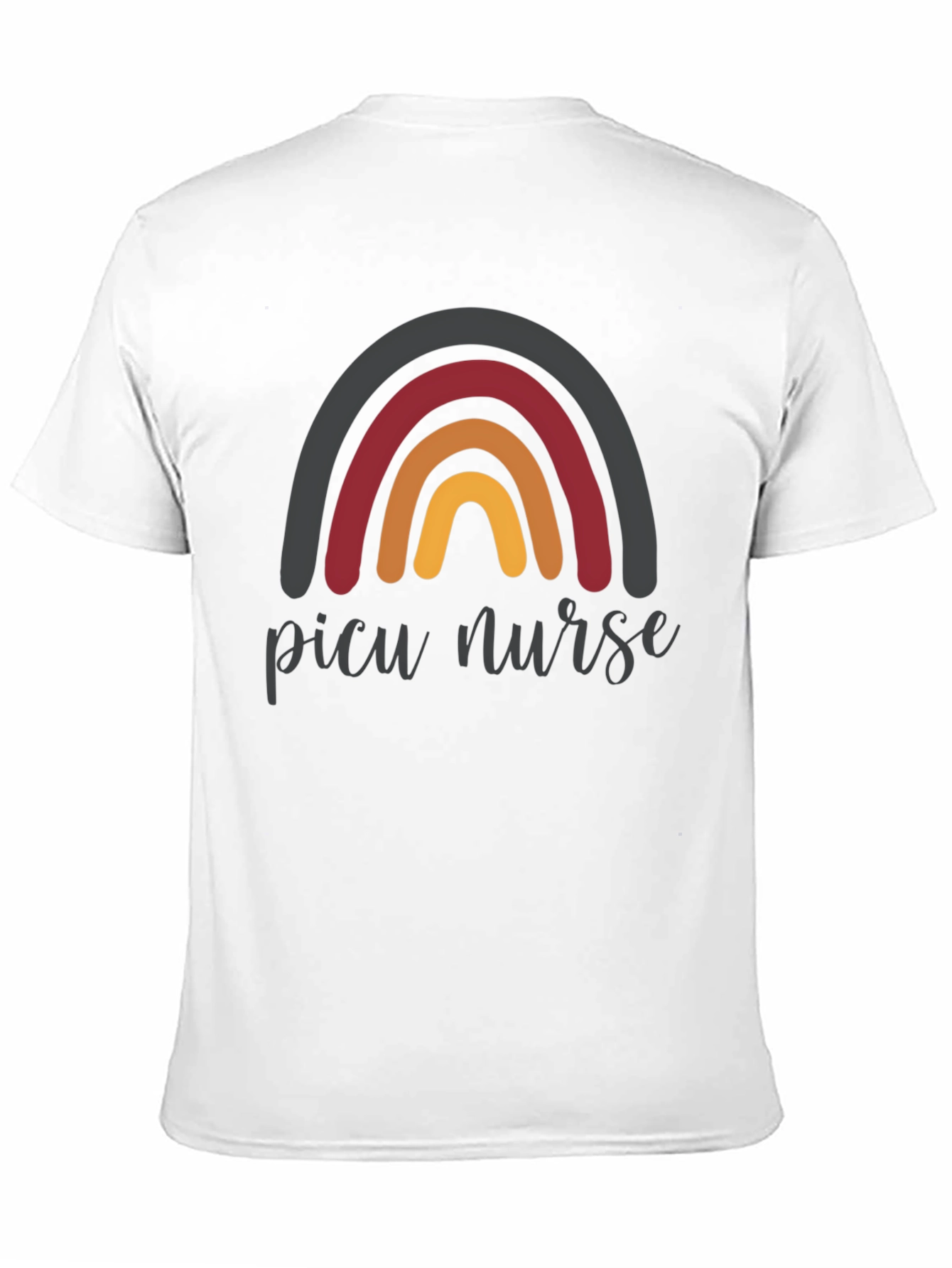 PICU Nurse Rainbow T-Shirt
