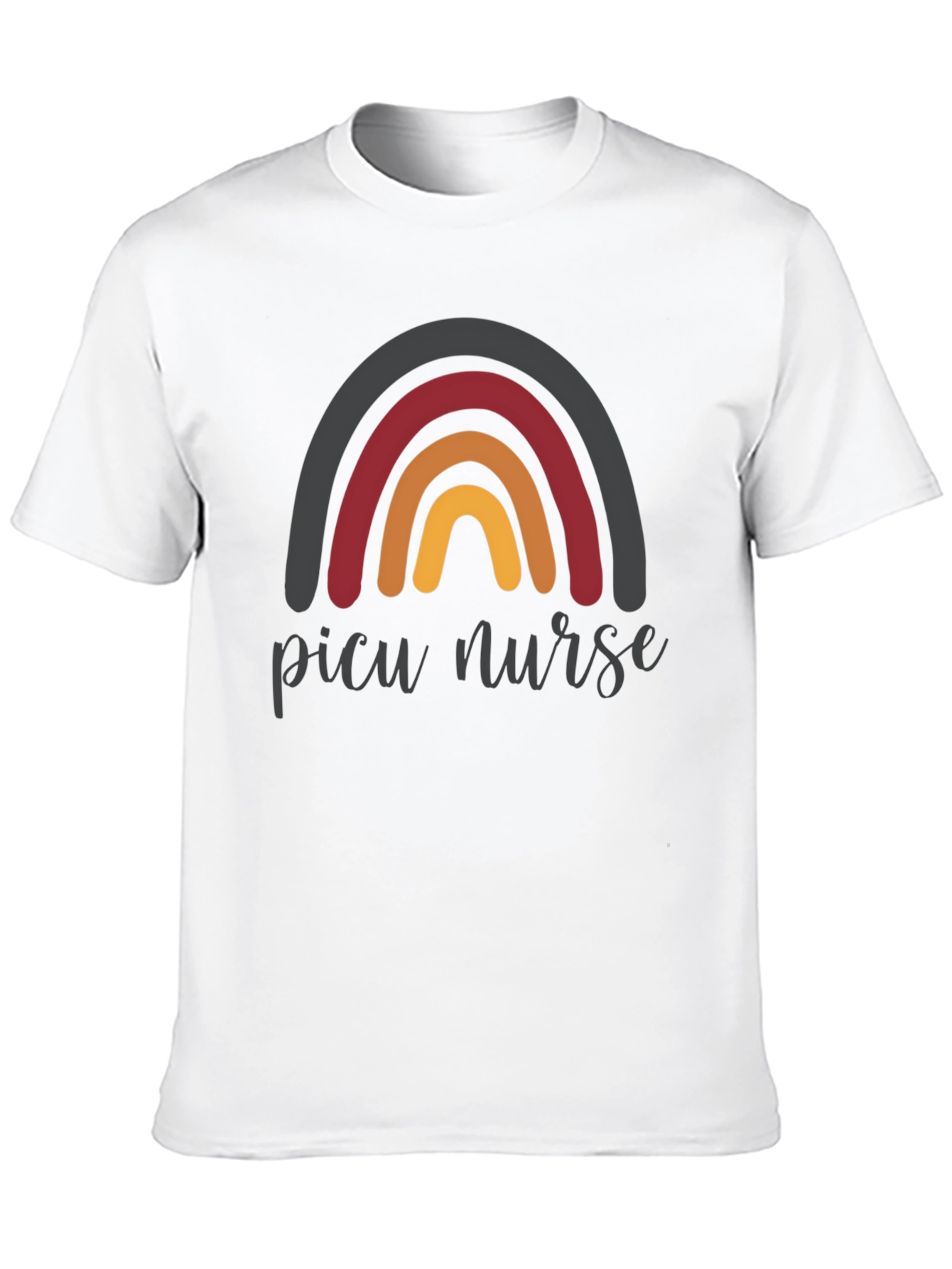 PICU Nurse Rainbow T-Shirt