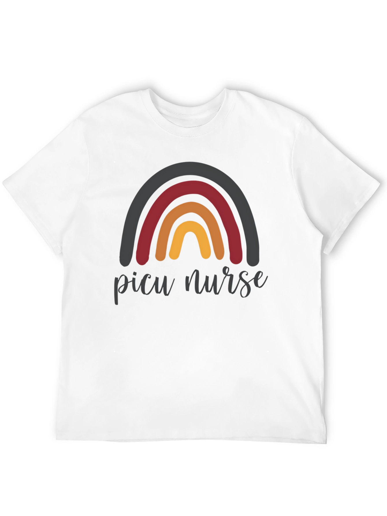 PICU Nurse Rainbow T-Shirt