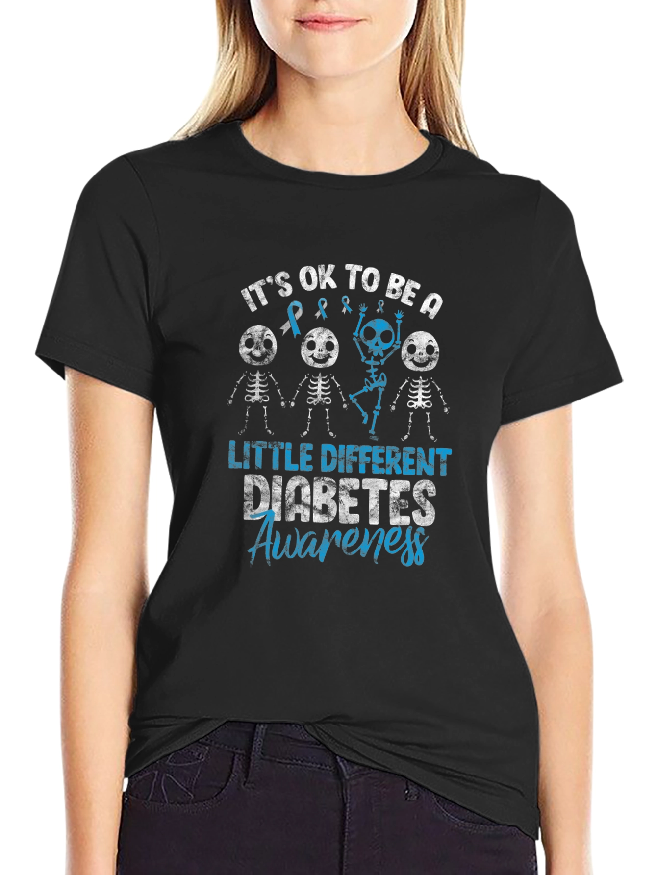 Diabetes Awareness Skeleton T-Shirt