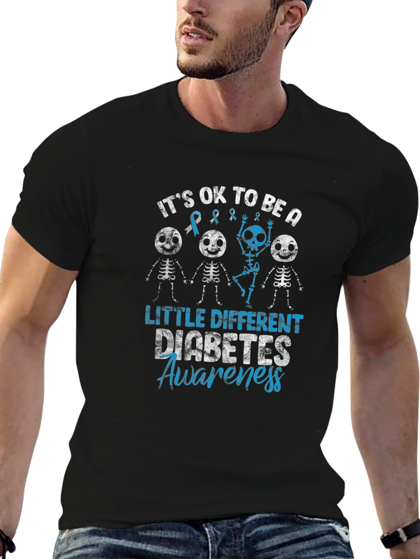 Diabetes Awareness Skeleton T-Shirt