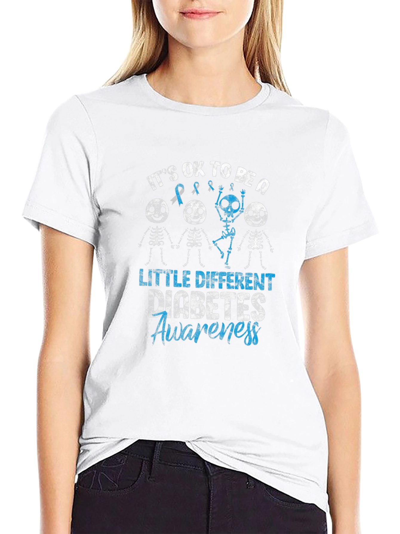 Diabetes Awareness Skeleton T-Shirt