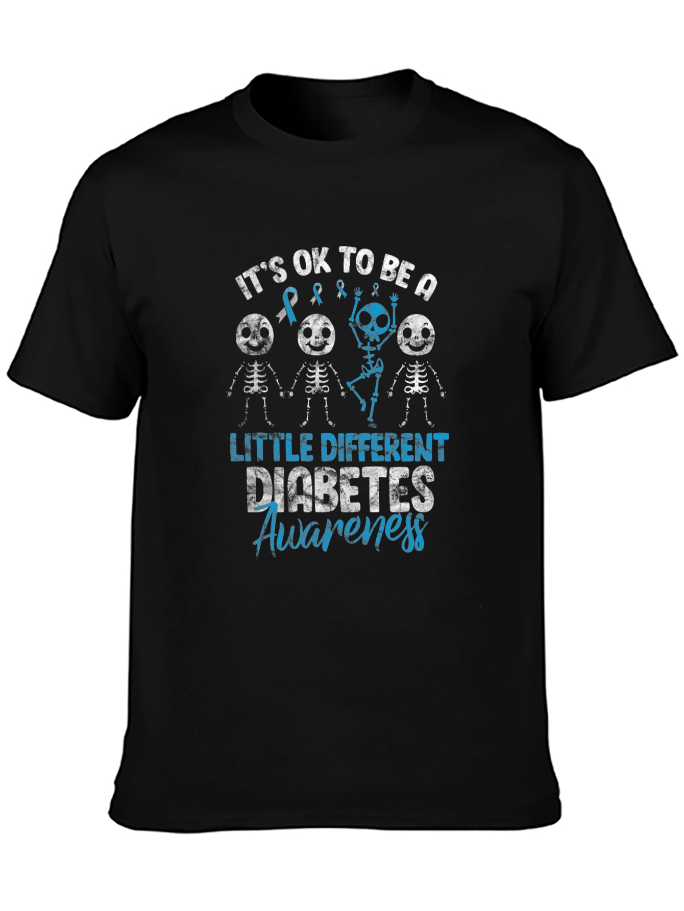 Diabetes Awareness Skeleton T-Shirt