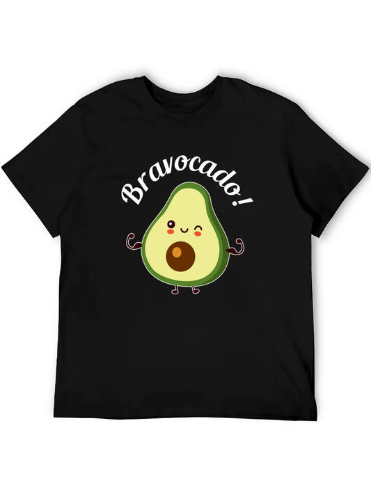Bravo-cado! Funny Avocado Graphic T-Shirt