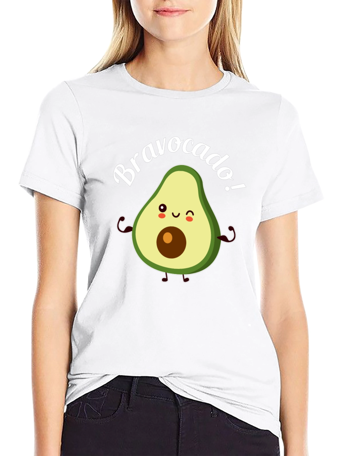 Bravo-cado! Funny Avocado Graphic T-Shirt