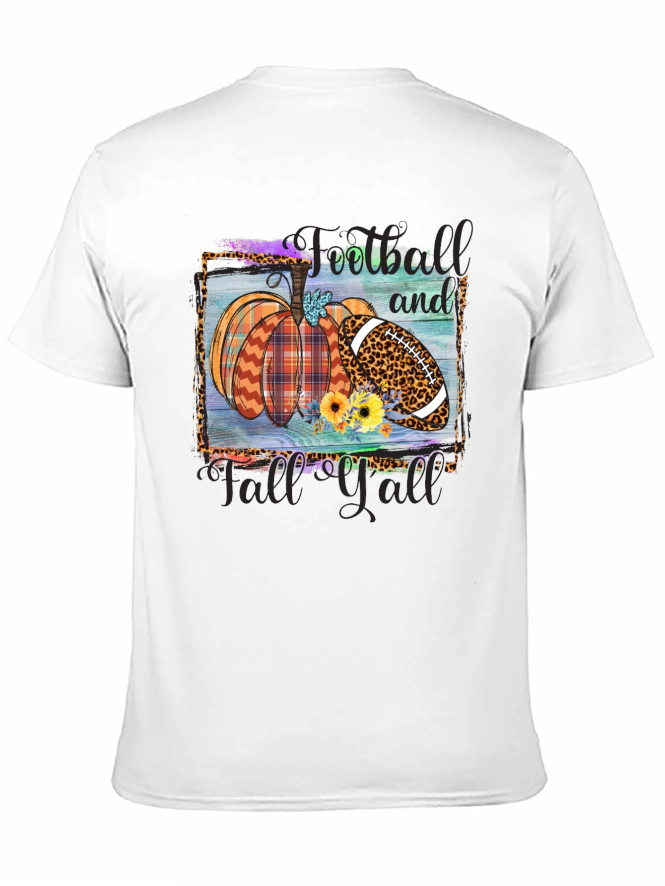 Fall Football Pumpkin T-Shirt