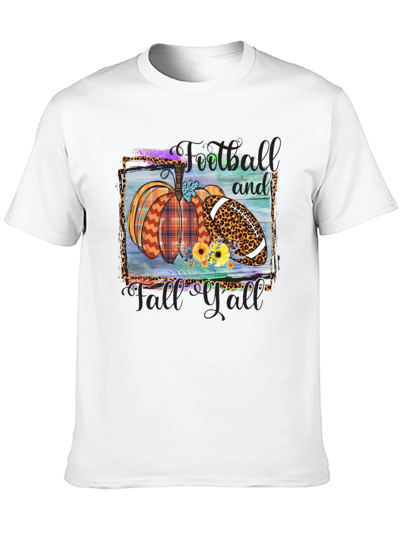Fall Football Pumpkin T-Shirt