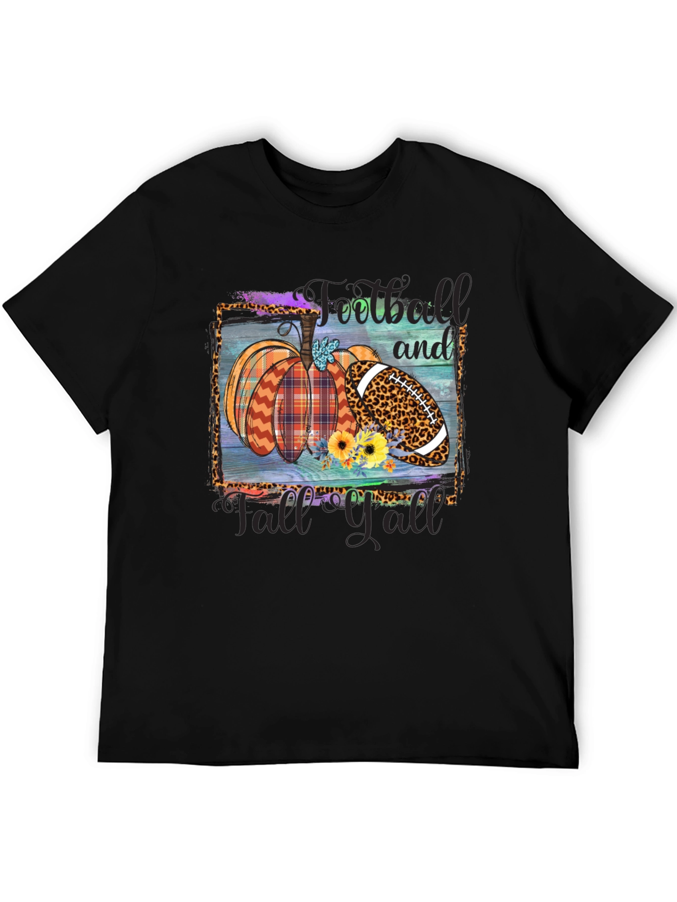 Fall Football Pumpkin T-Shirt