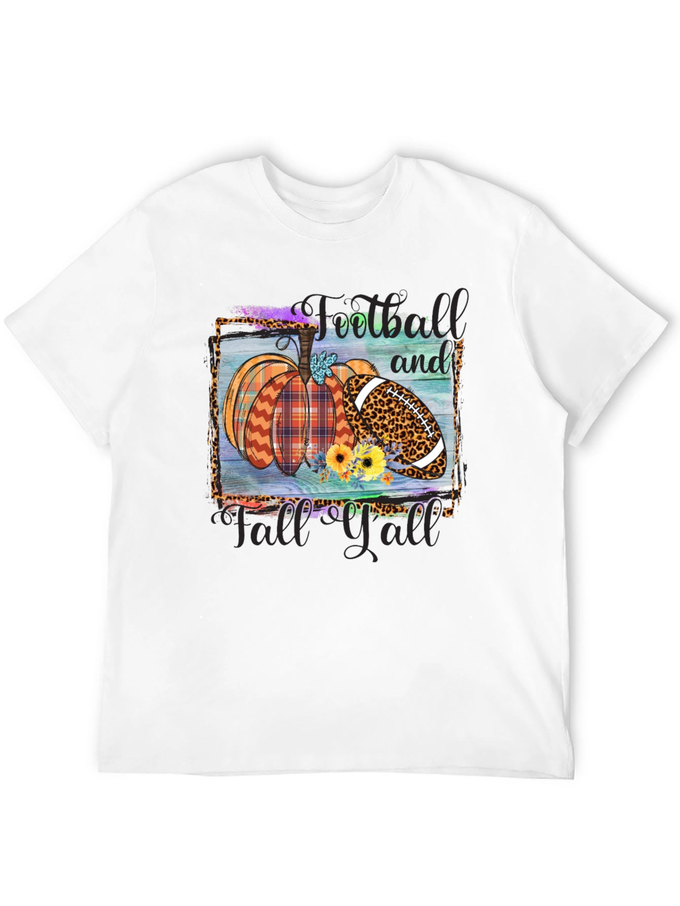 Fall Football Pumpkin T-Shirt