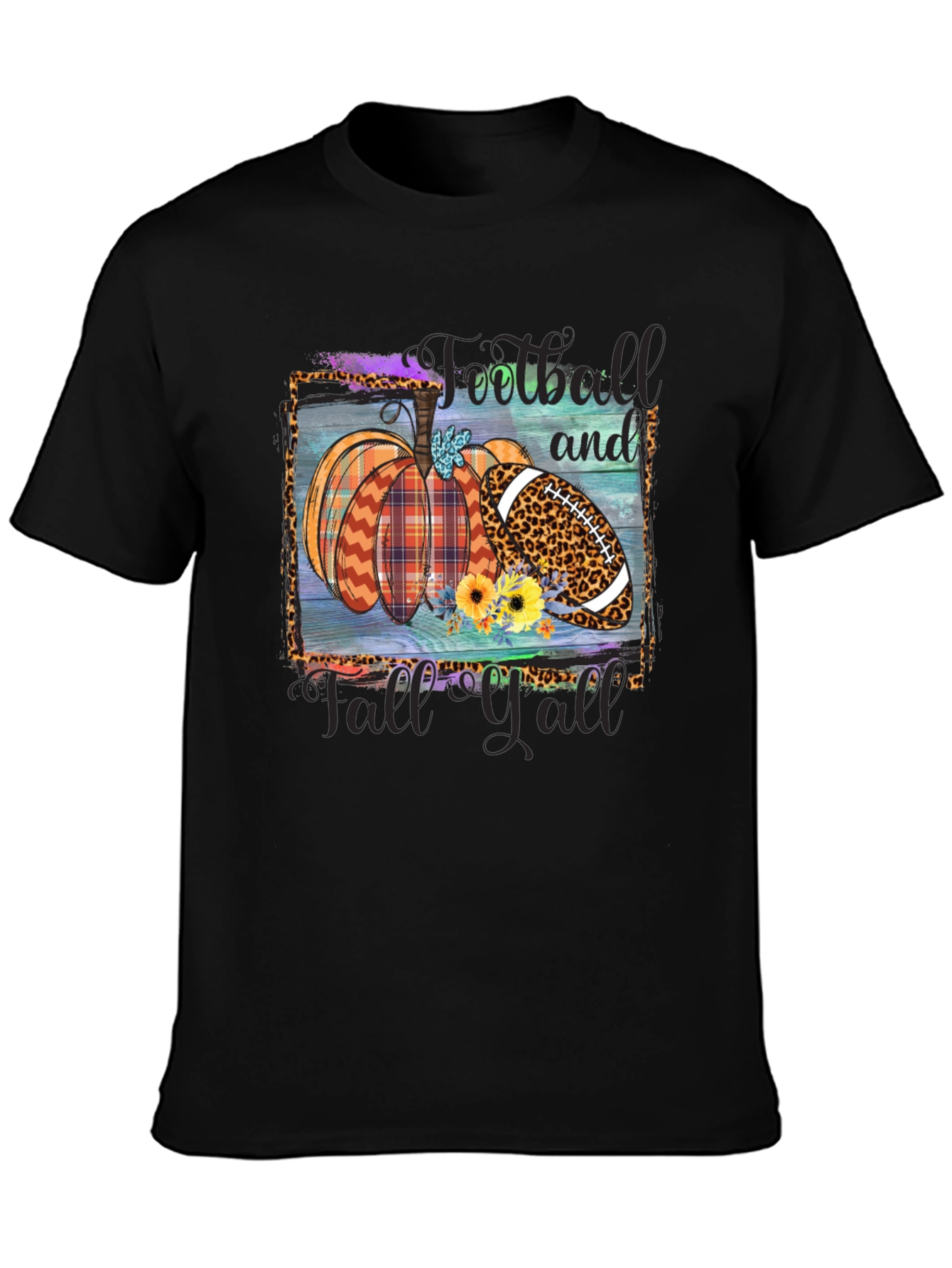 Fall Football Pumpkin T-Shirt