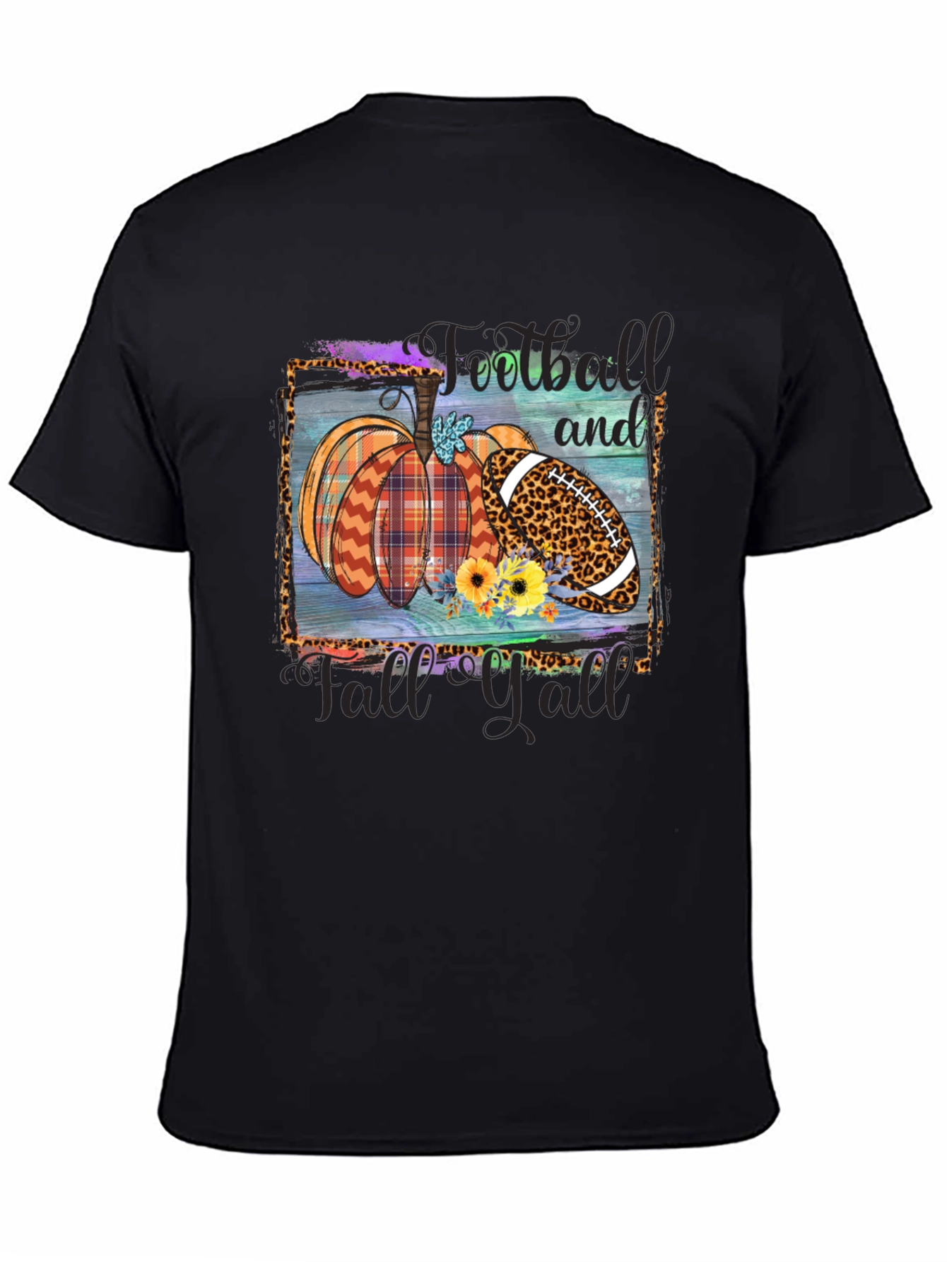 Fall Football Pumpkin T-Shirt